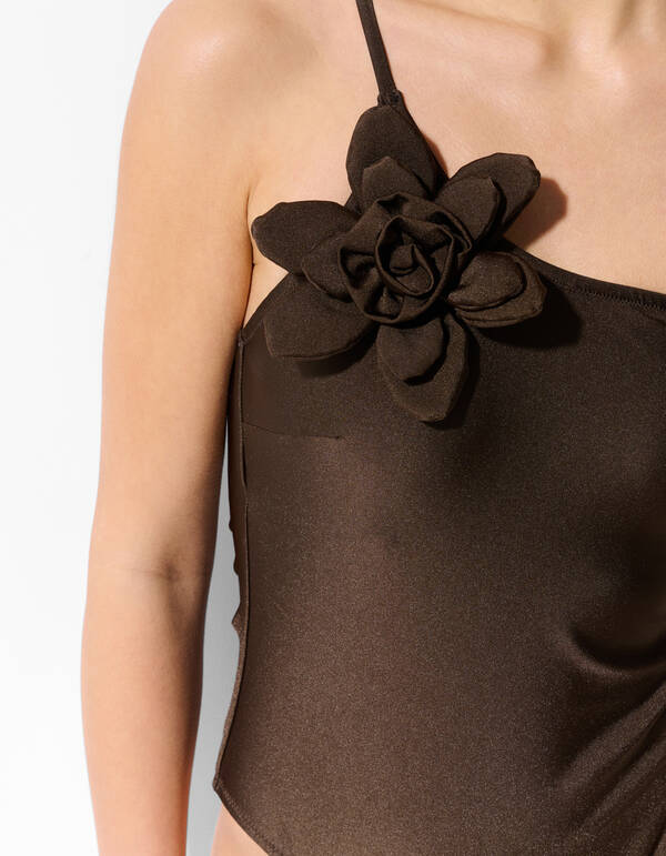 Blumen Badeanzug Braun SHOEBY ACCESSOIRES