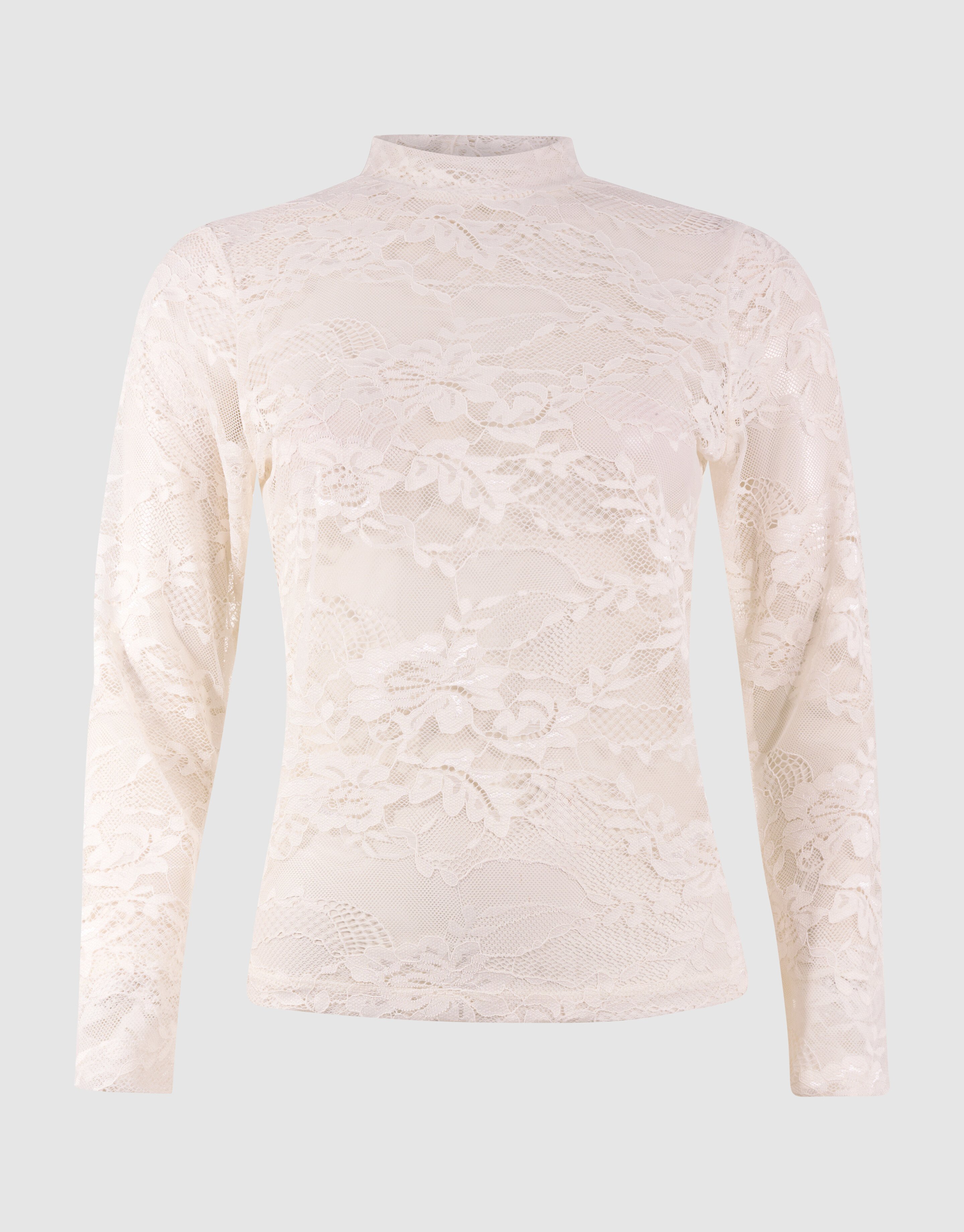 Flower Kanten Top Gebroken Wit SHOEBY WOMEN