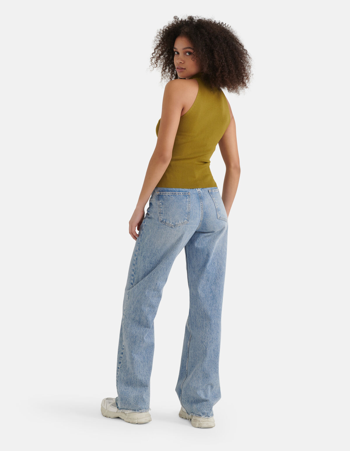 Neckholder-Top Olivgrün SHOEBY WOMEN