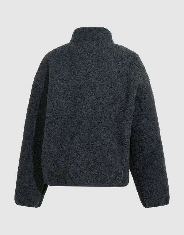 Relaxed Teddyjacke Dunkelgrau SHOEBY BOYS