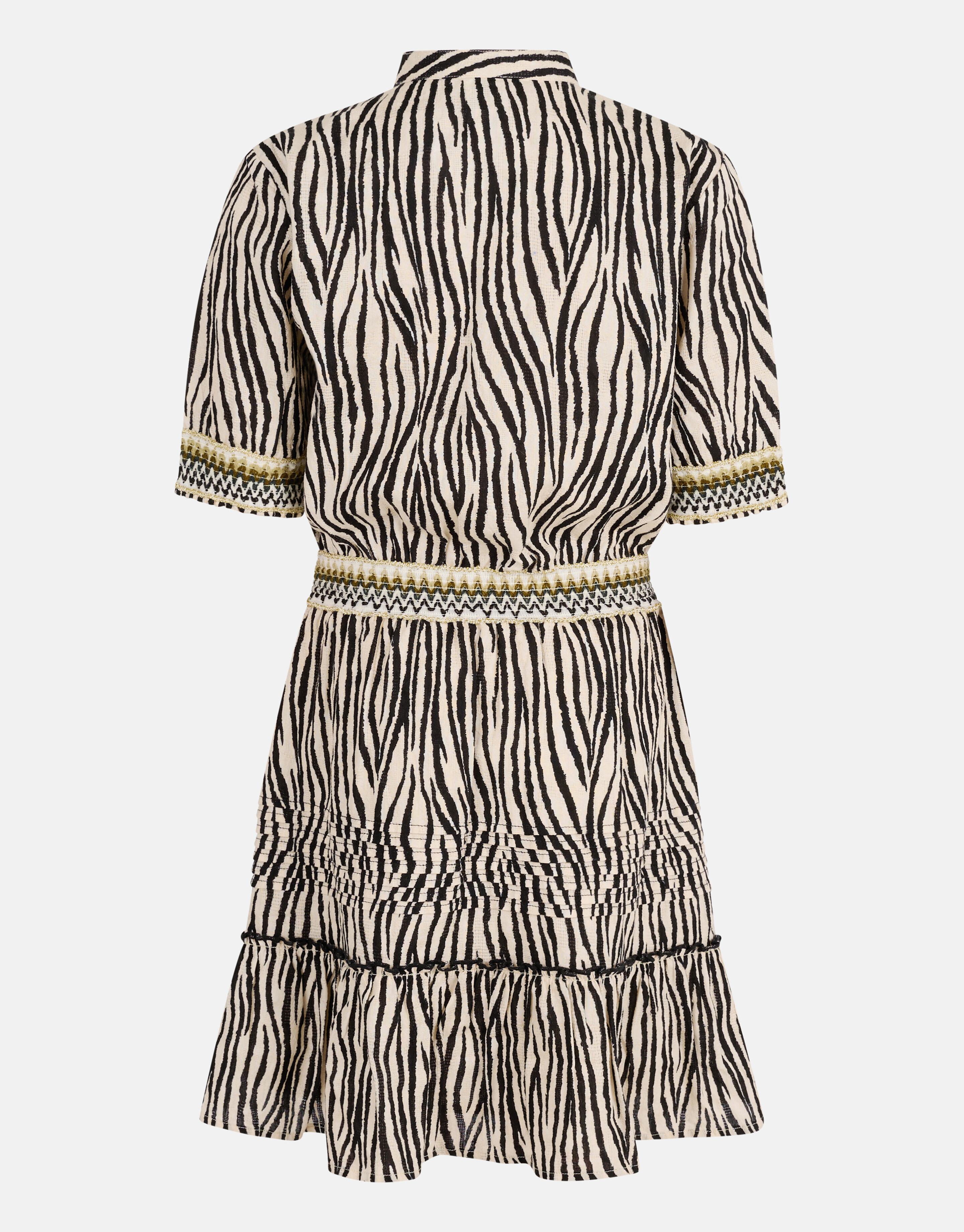 Zebra Print Kleid Schwarz/ Off-white SHOEBY GIRLS