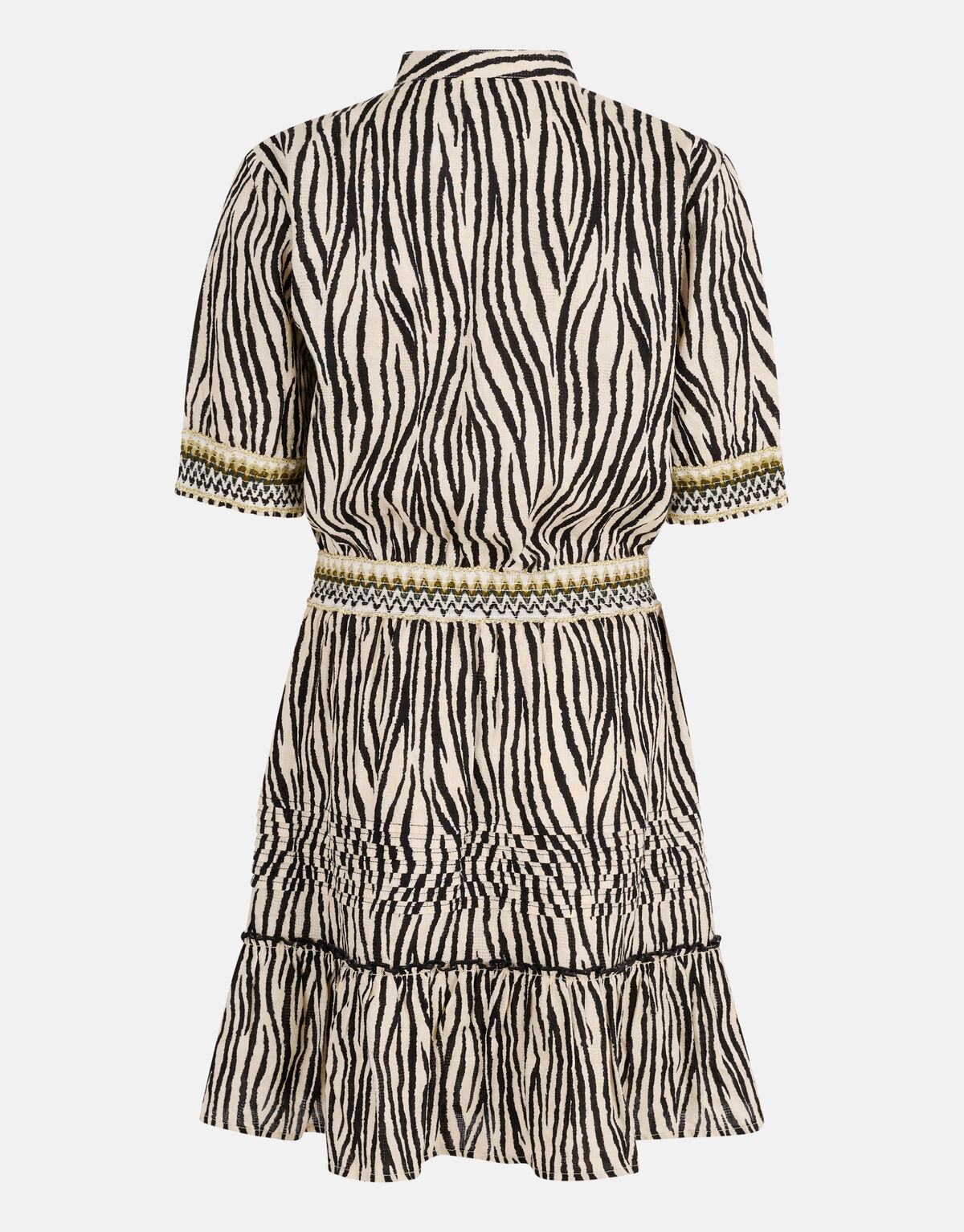 Zebra Print Kleid Schwarz/ Off-white SHOEBY GIRLS