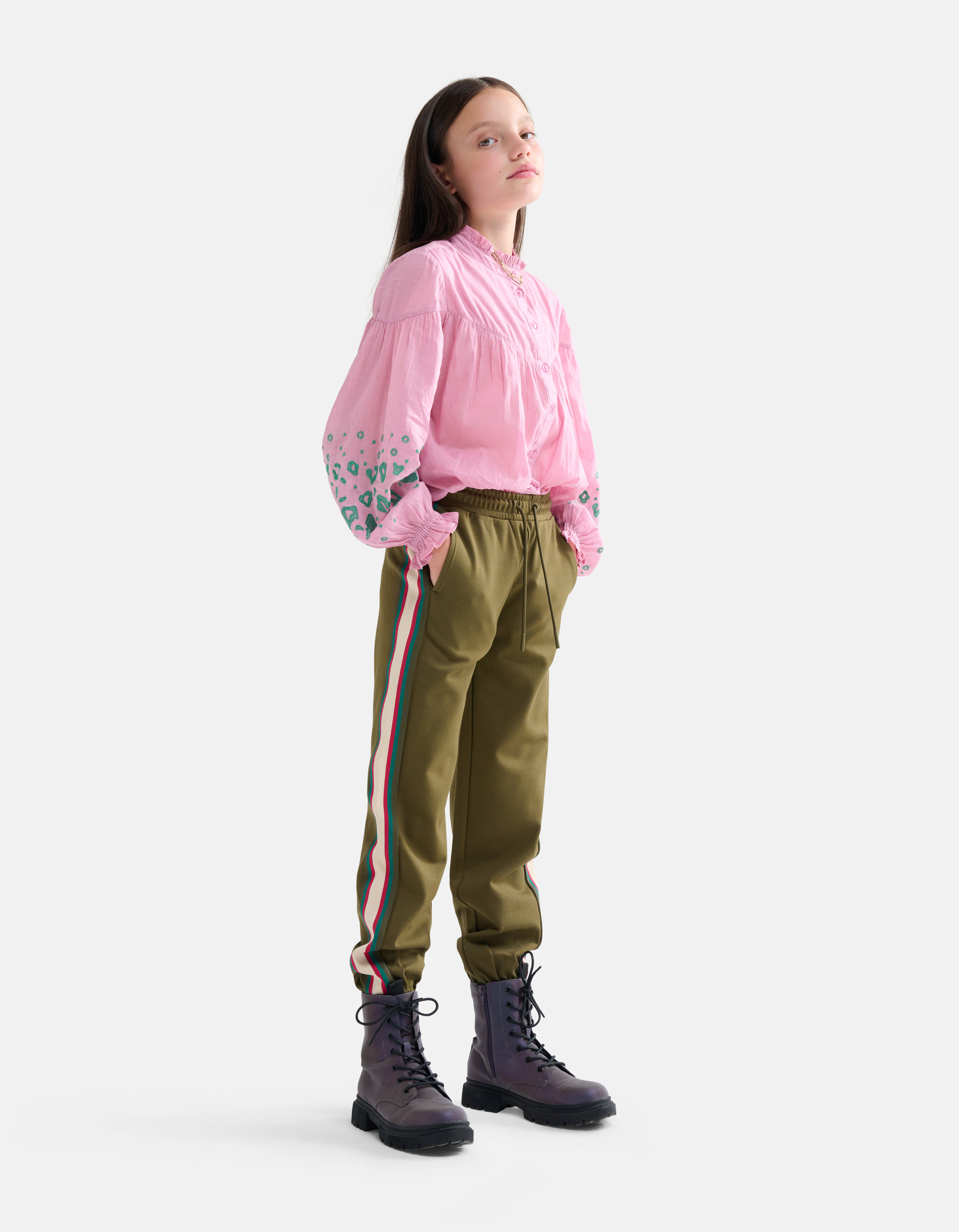 Colorblock Jogger Dunkelgrün SHOEBY GIRLS