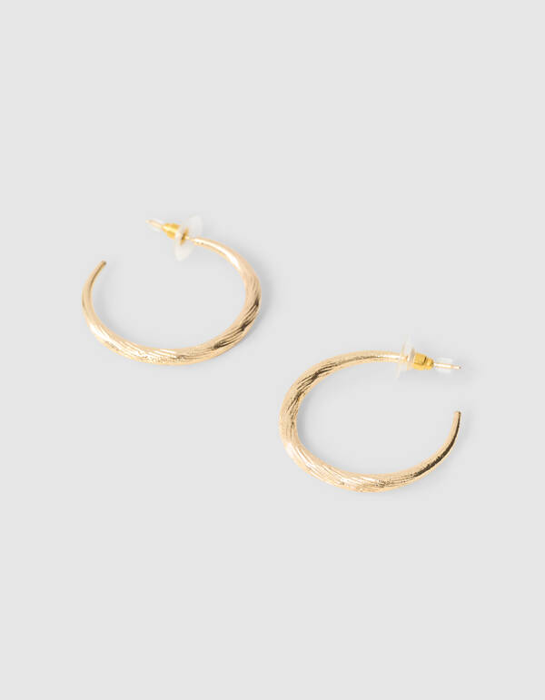Hammerd Hoop Ohrringe Gold SHOEBY ACCESSOIRES