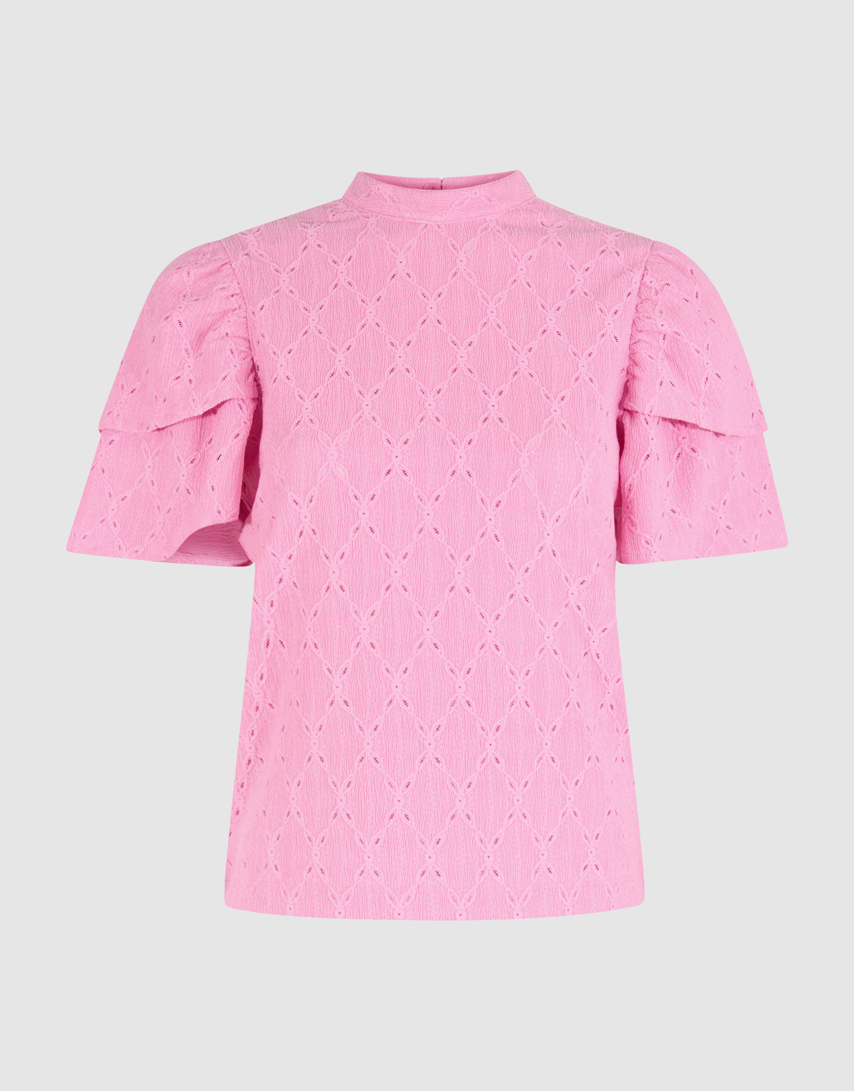 Ajour Rüschen-Top Rosa SHOEBY WOMEN