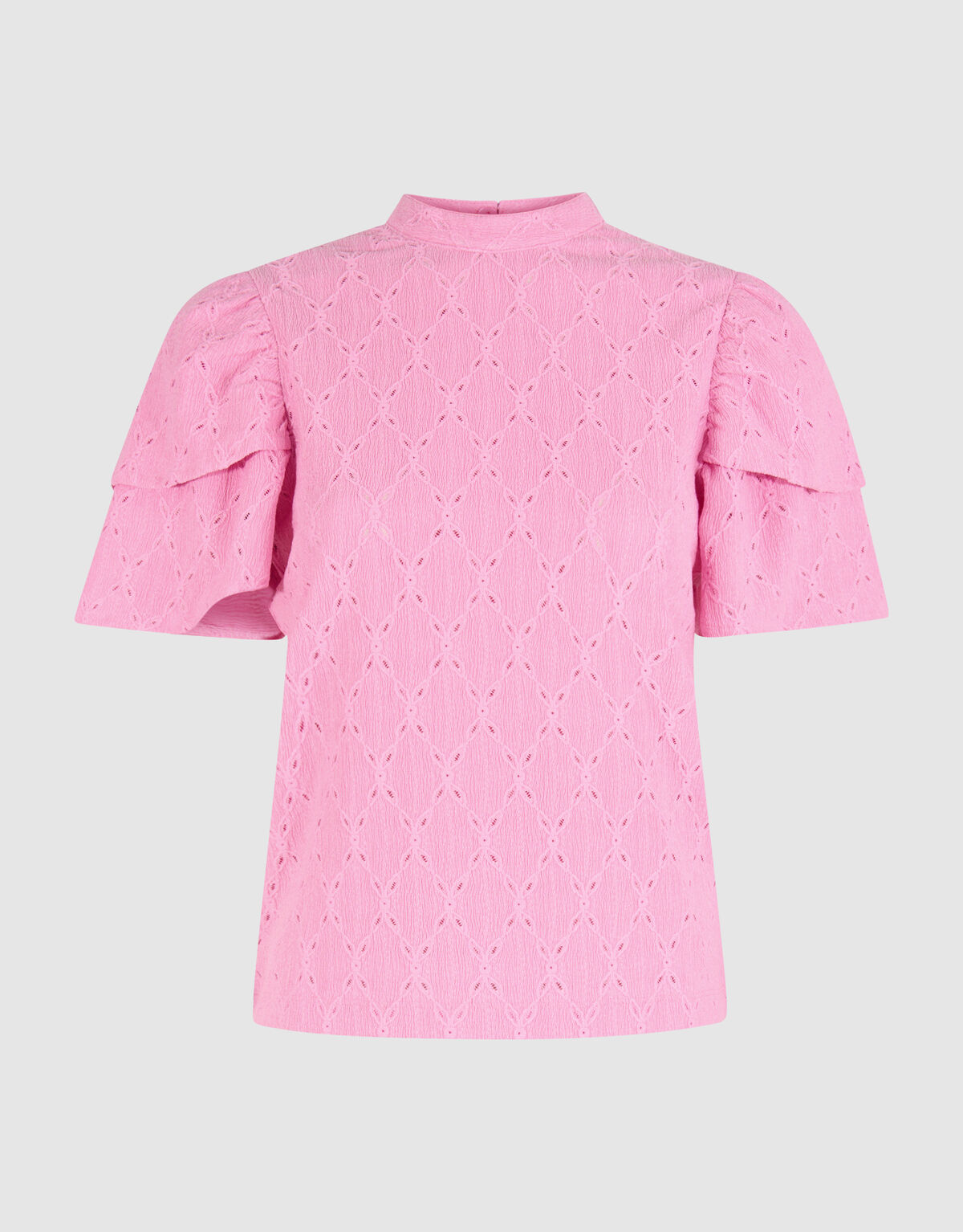 Ajour Rüschen-Top Rosa SHOEBY WOMEN