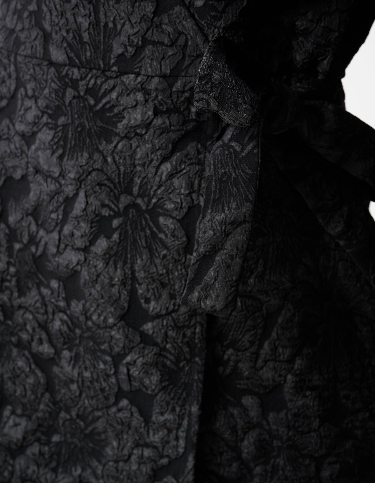 Jacquard-Wickel-Minikleid Schwarz SHOEBY WOMEN