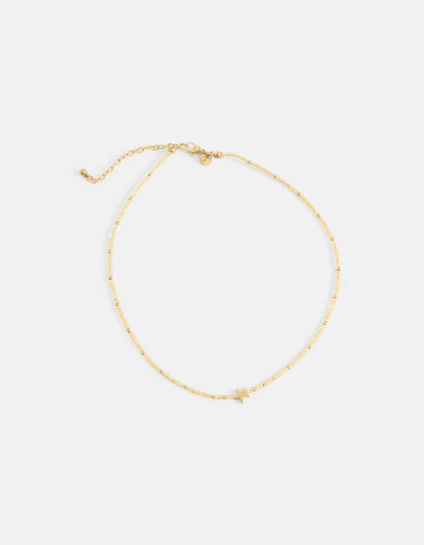 Perlen-Stern-Halskette Gold SHOEBY ACCESSOIRES