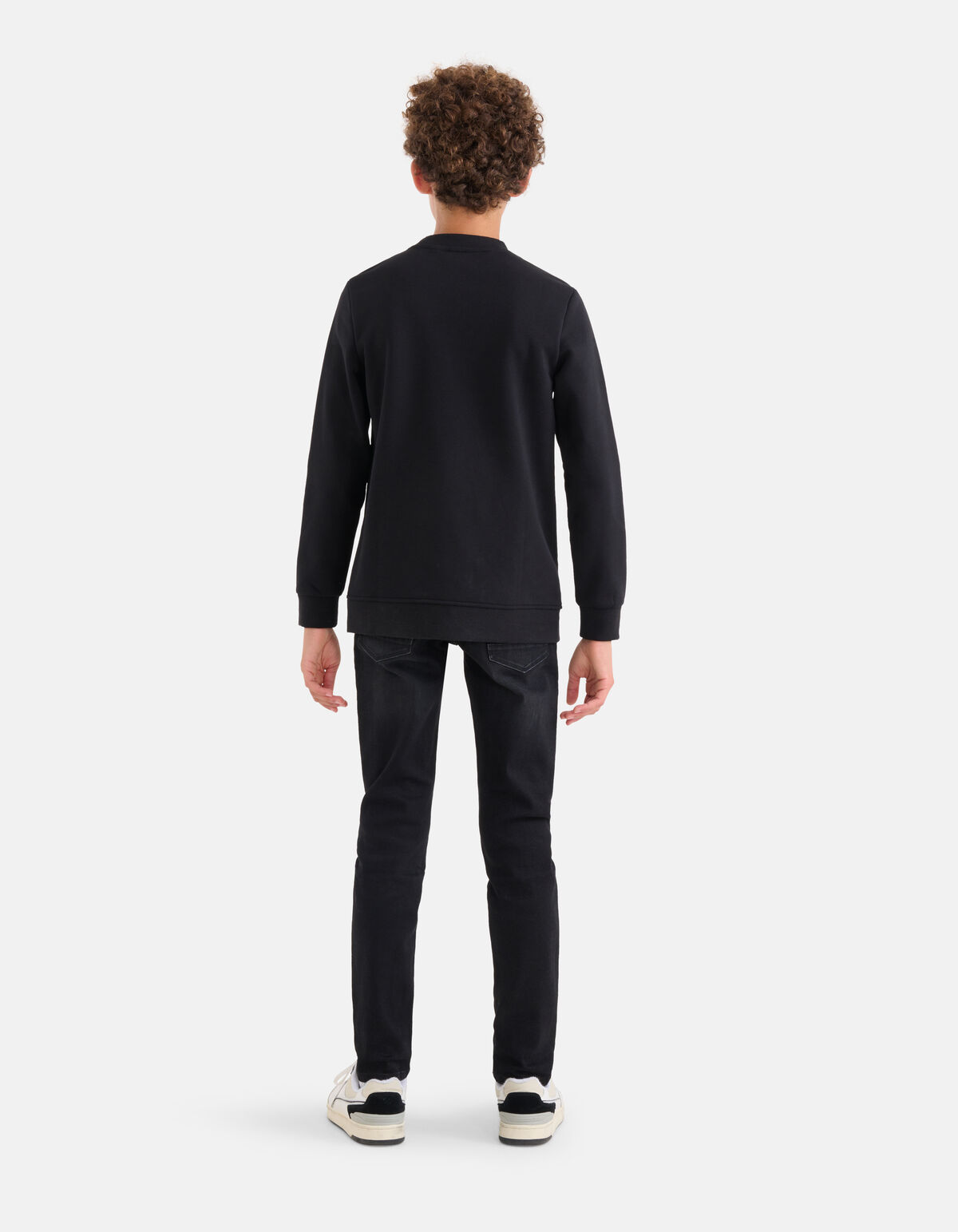 Grafik Retro Pullover Schwarz SHOEBY BOYS