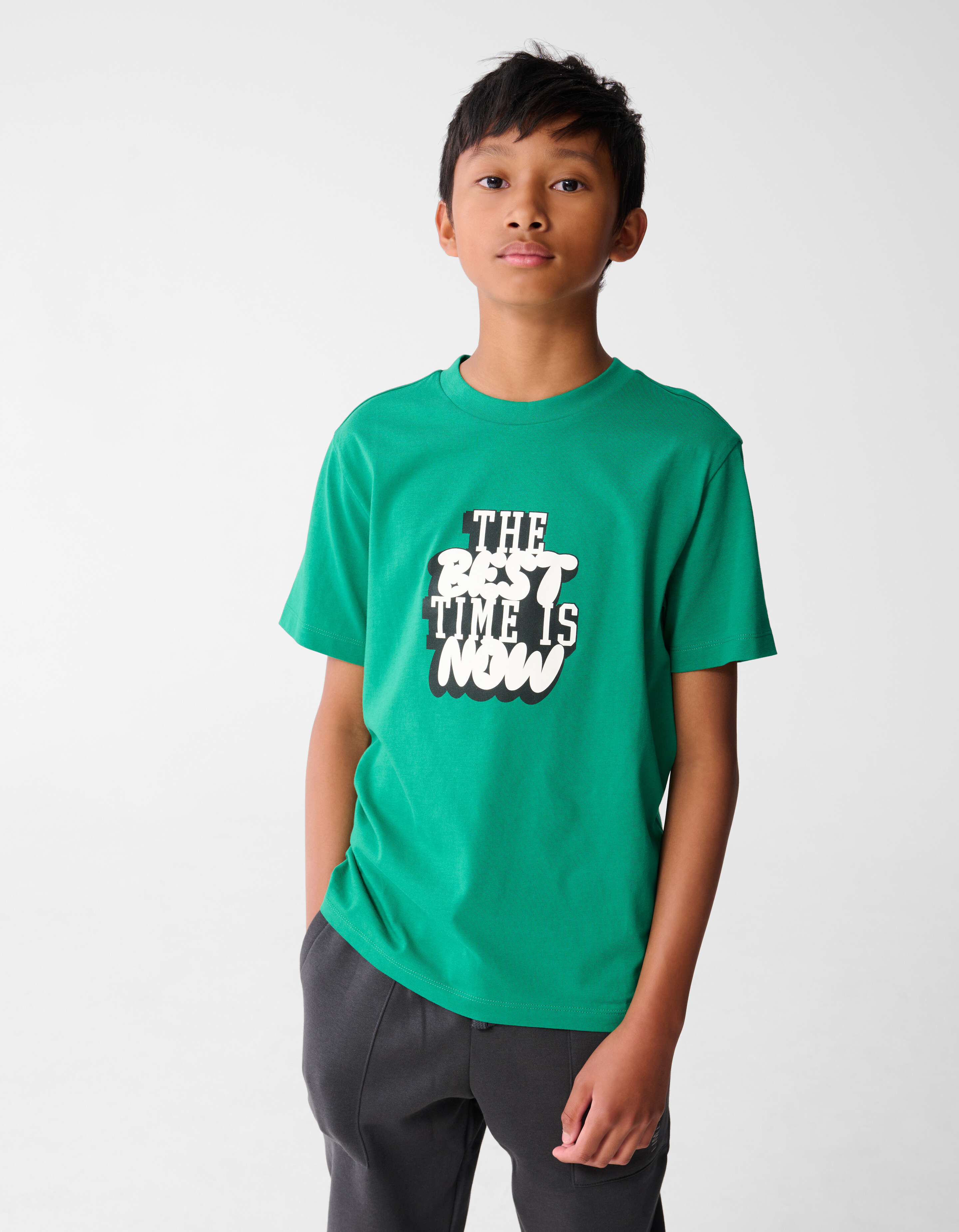 Time Artwork T-shirt Grün SHOEBY BOYS