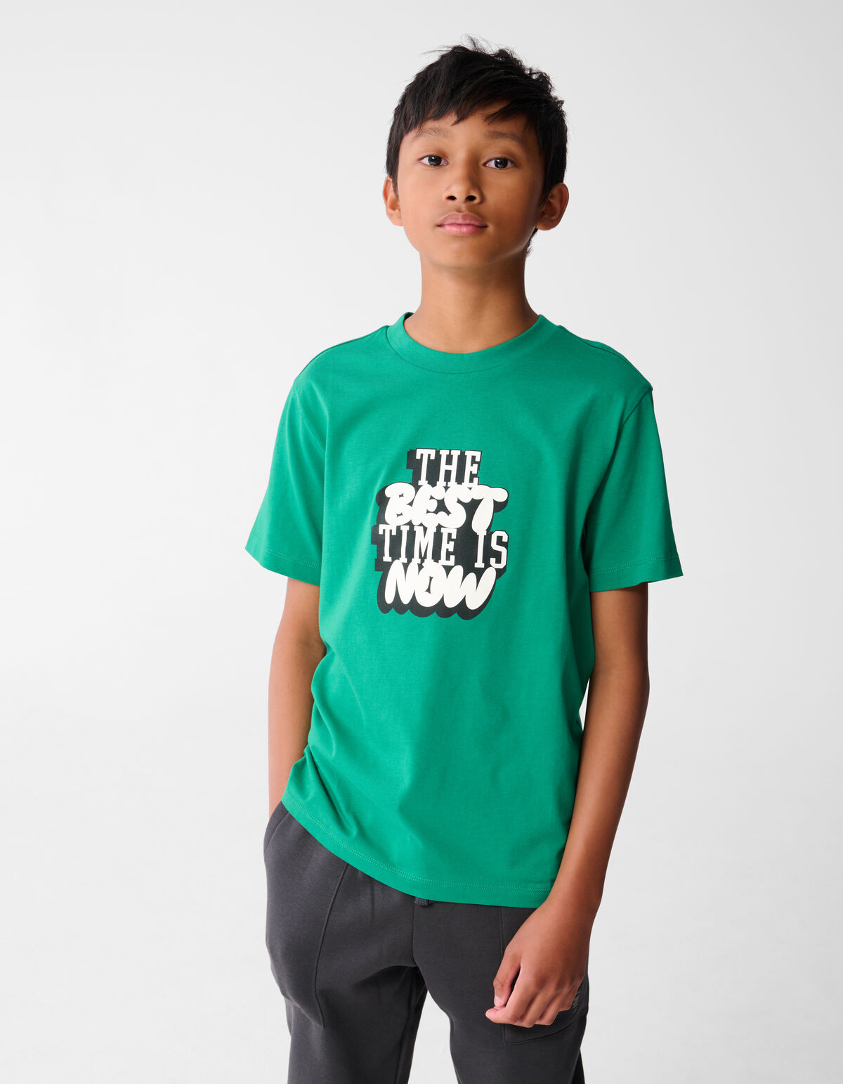 Time Artwork T-shirt Grün SHOEBY BOYS