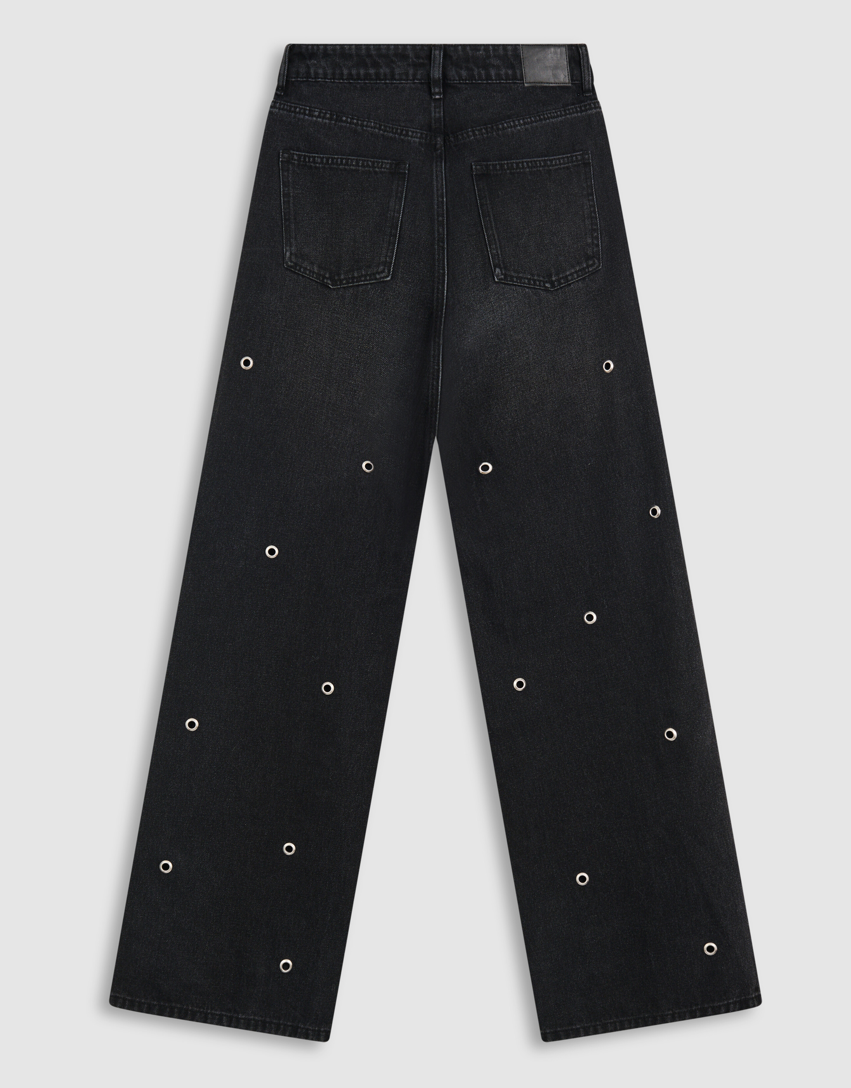 Studs Straight Fit Jeans Dunkelgrau SHOEBY WOMEN