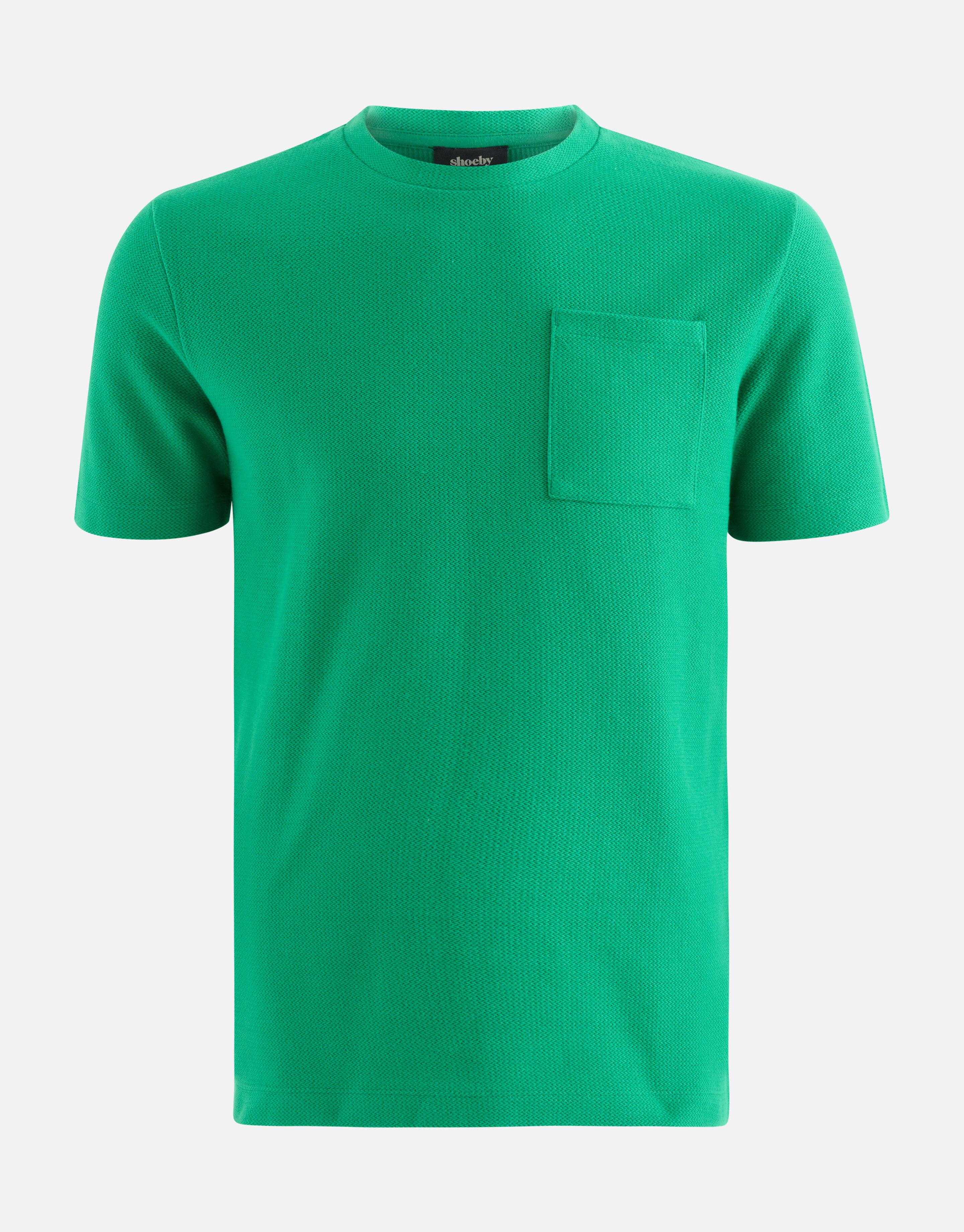 Textur-T-Shirt Grün SHOEBY MEN