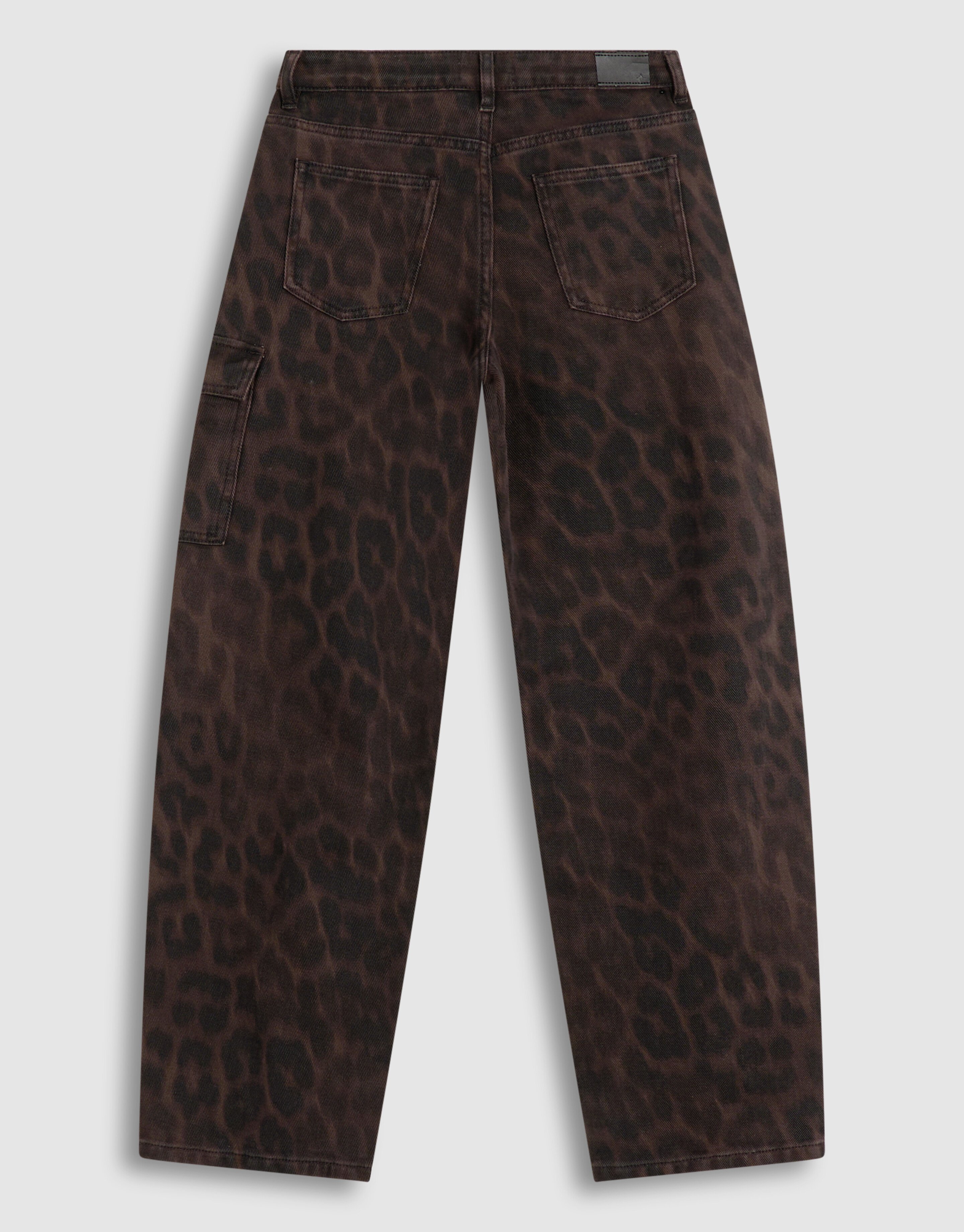 Braune Cargohose Leopardenmuster SHOEBY GIRLS