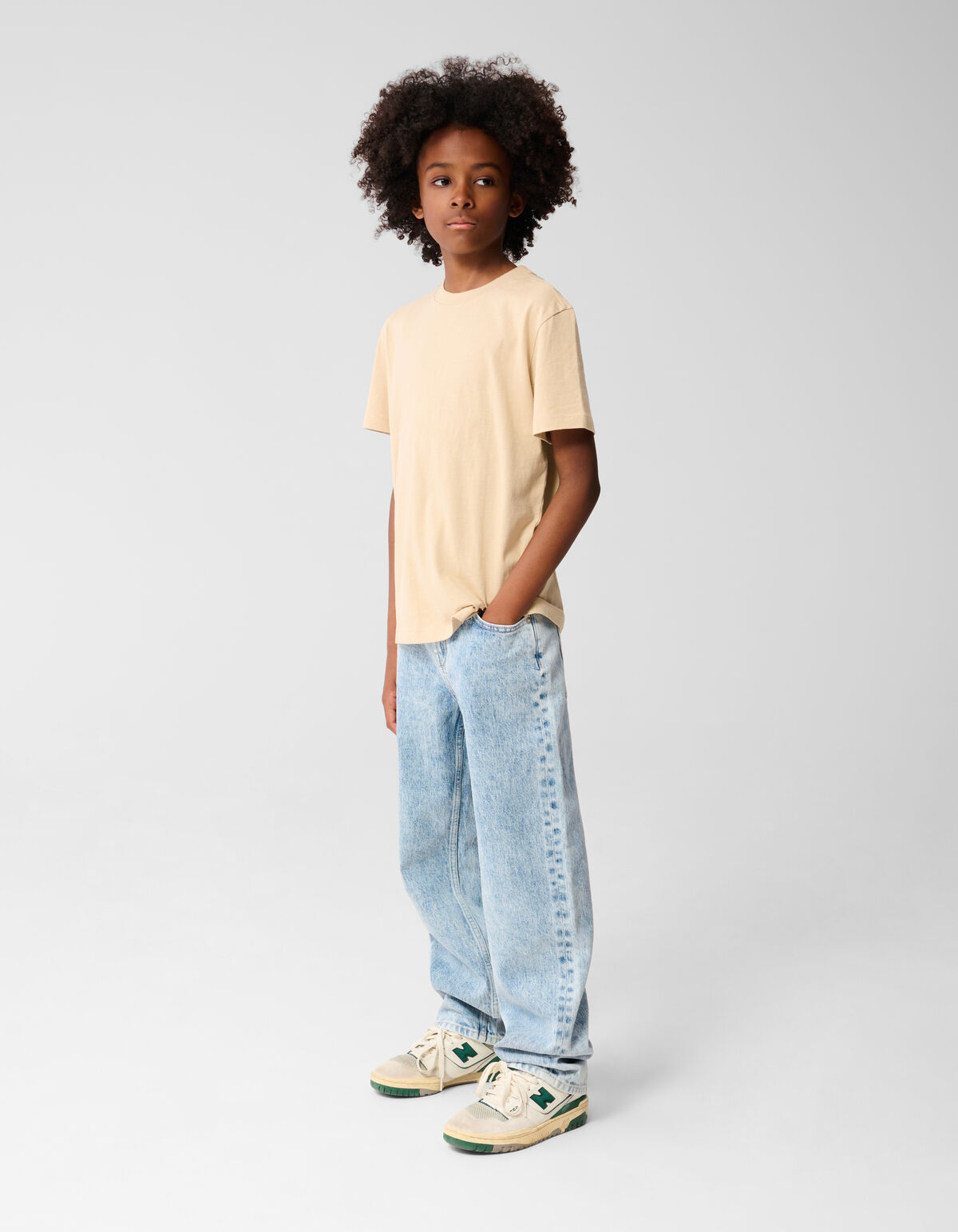 Baggy Fit Jeans Gebleicht SHOEBY BOYS