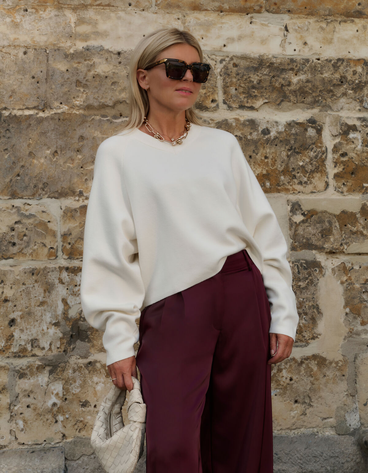 Gek&uuml;rzter Pullover Off White von Lonneke SHOEBY WOMEN