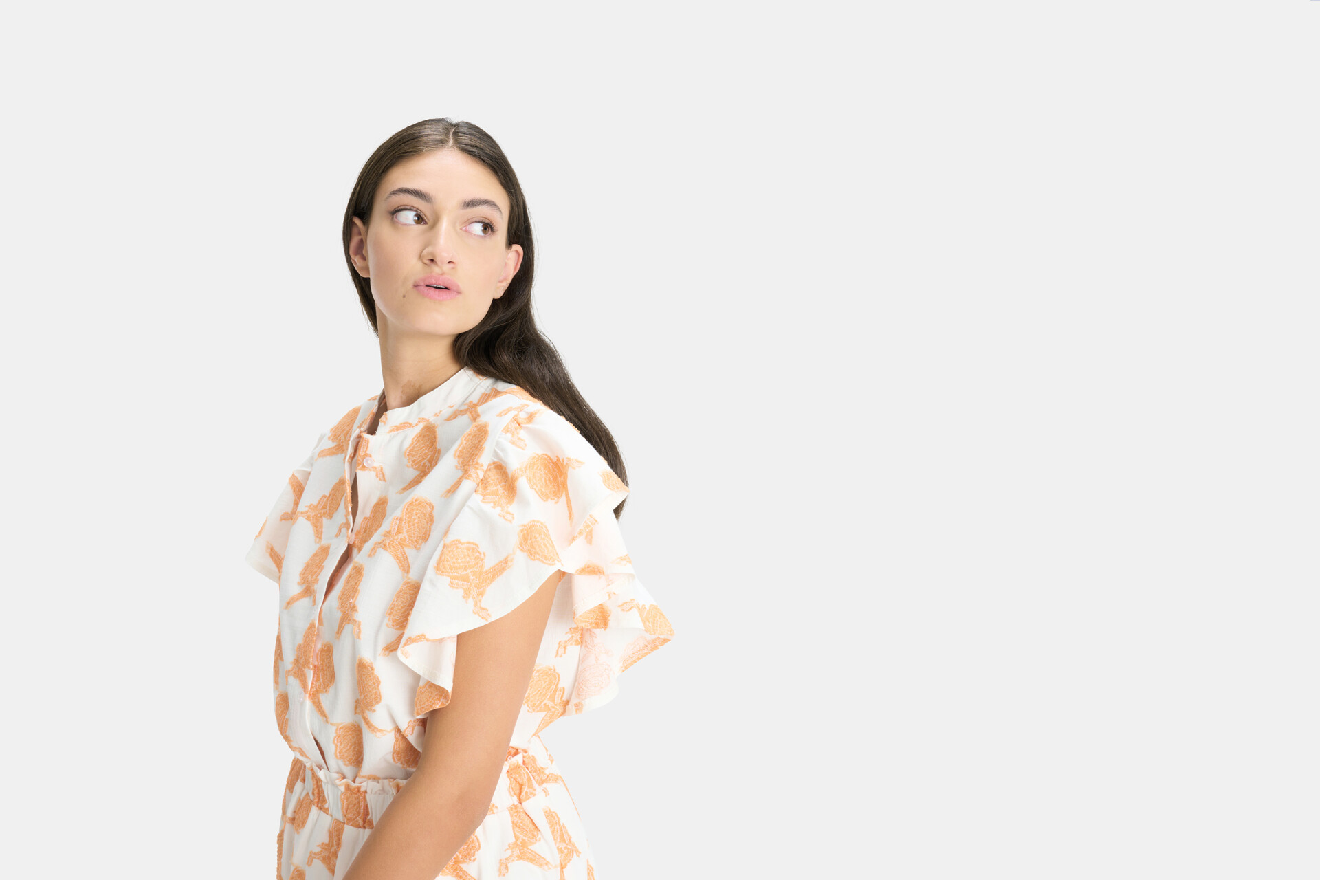 Rosa Blumenbluse EKSEPT