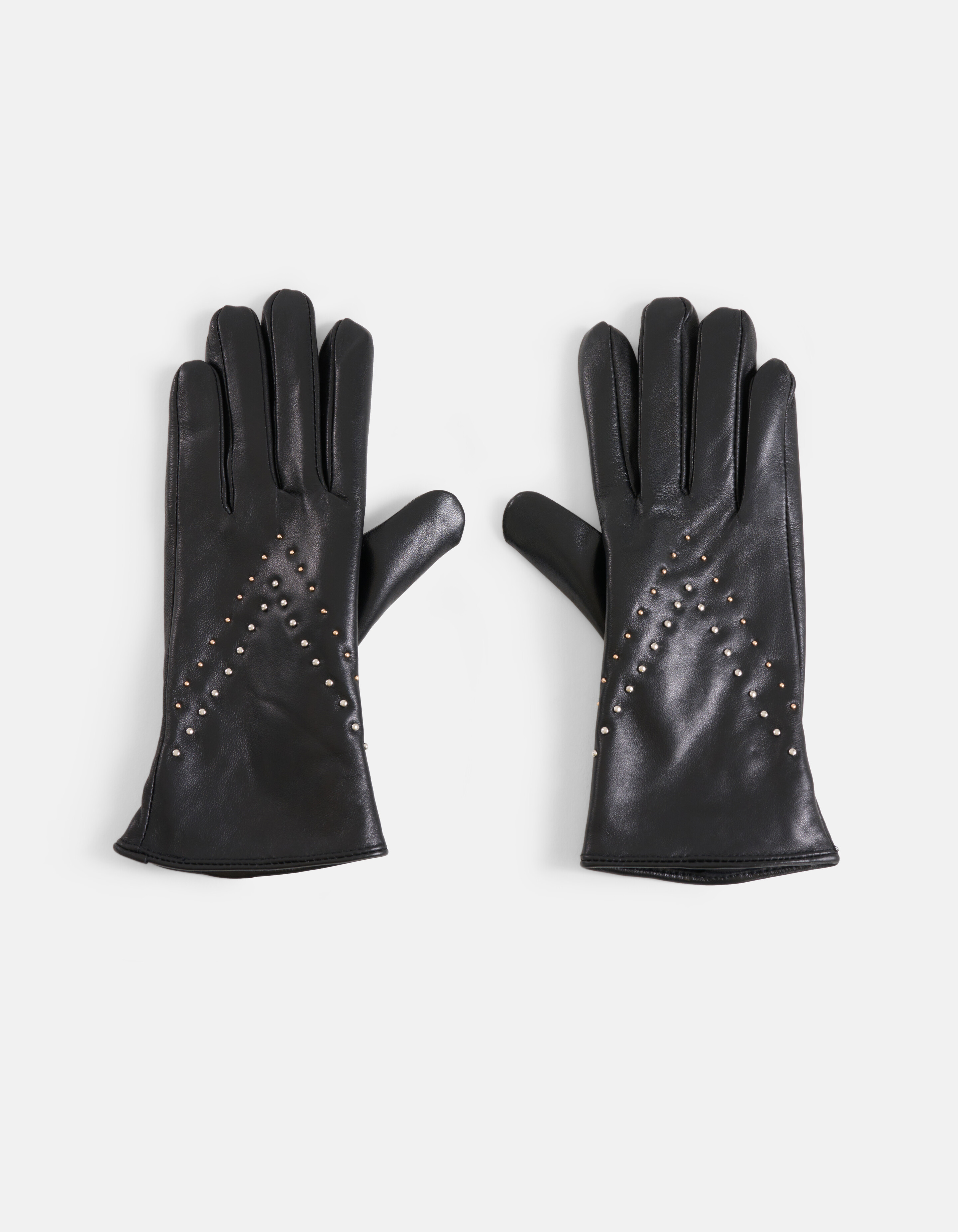 Leder Nieten Handschuhe Schwarz SHOEBY ACCESSOIRES