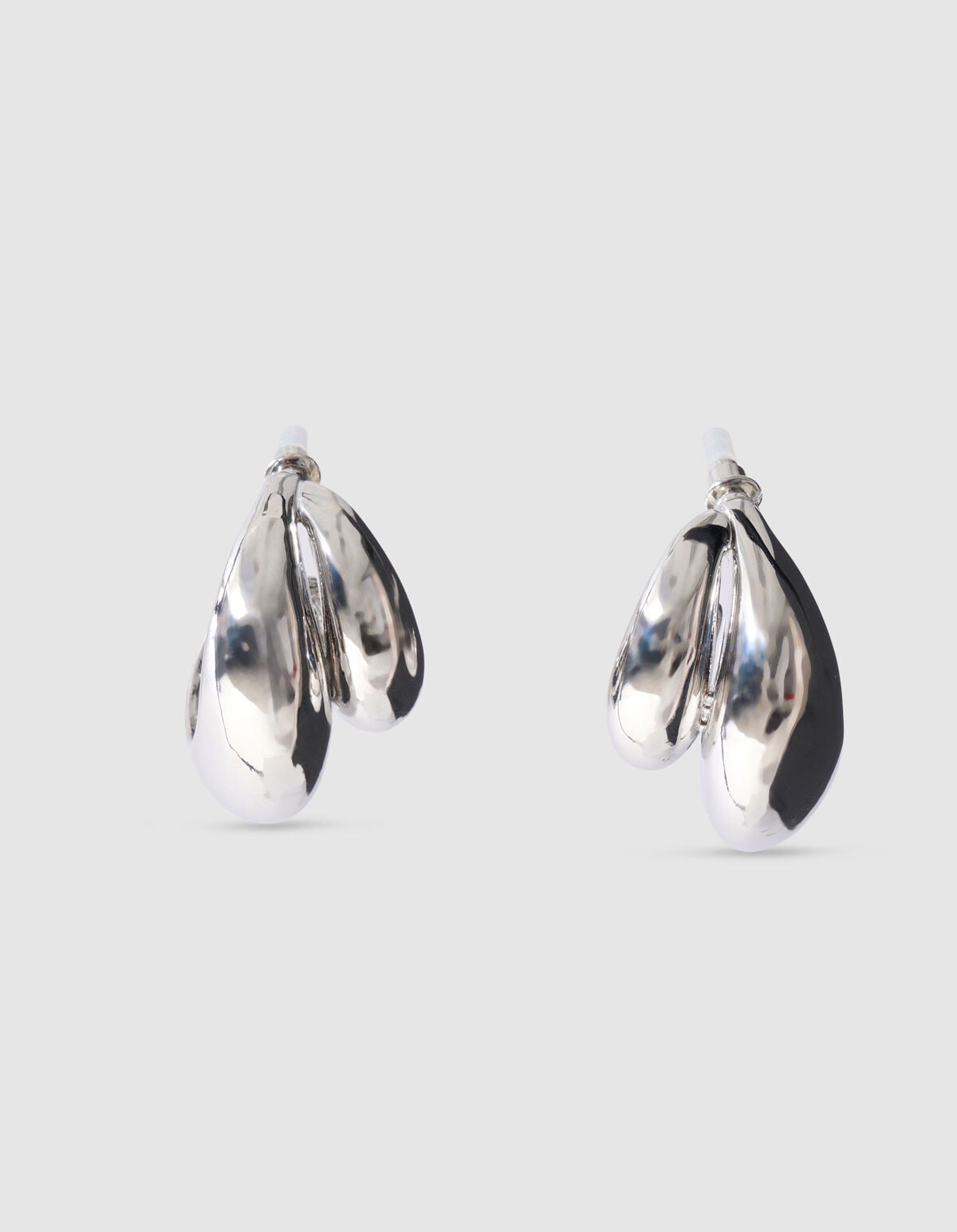 Double Drop Ohrringe Silber SHOEBY ACCESSOIRES