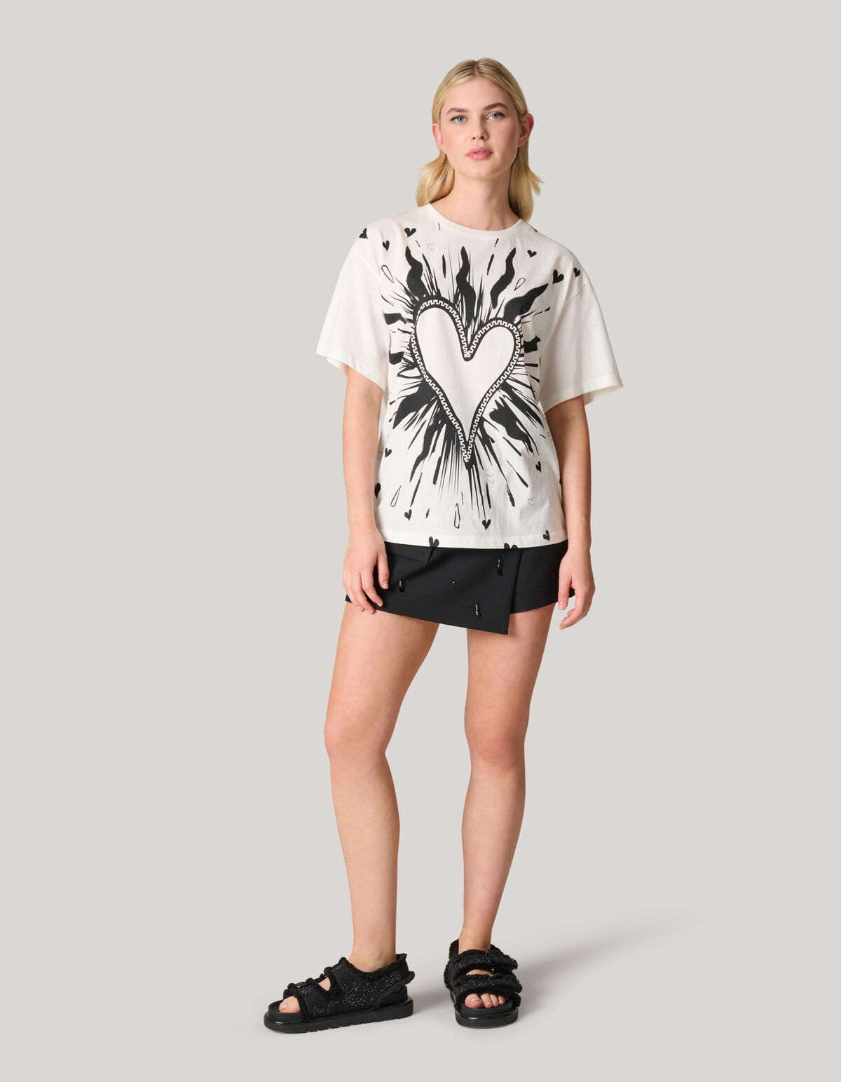 Artwork T-shirt Weiß SHOEBY WOMEN
