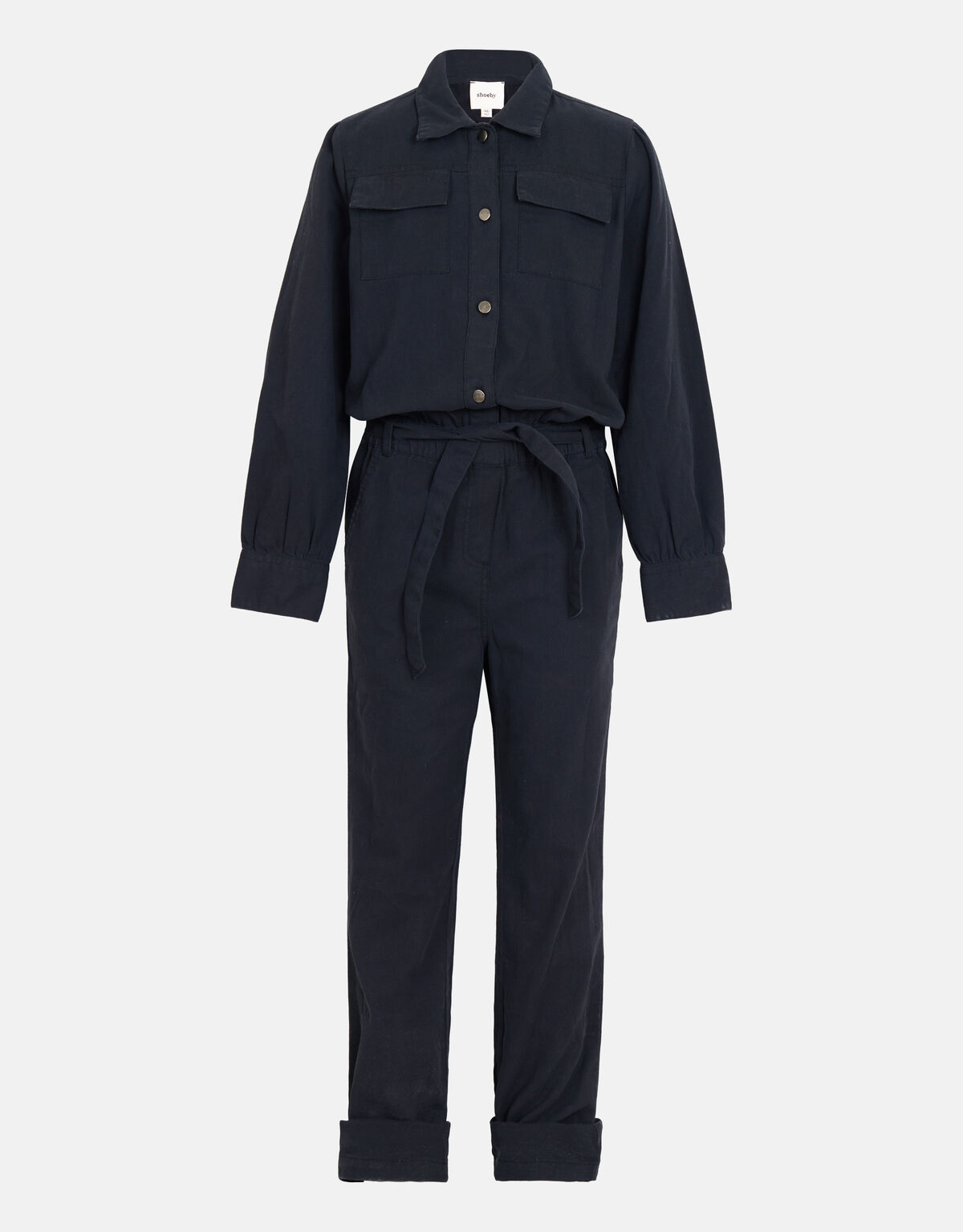 Bestickter Jumpsuit Dunkelgrau SHOEBY GIRLS