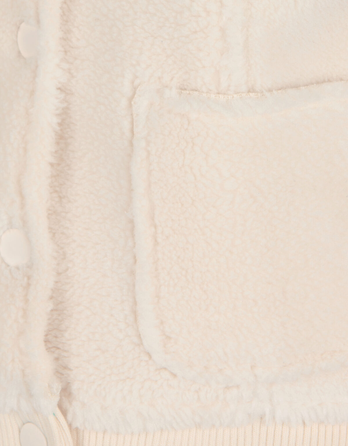 Kunstpelz-Gilet Off White SHOEBY GIRLS