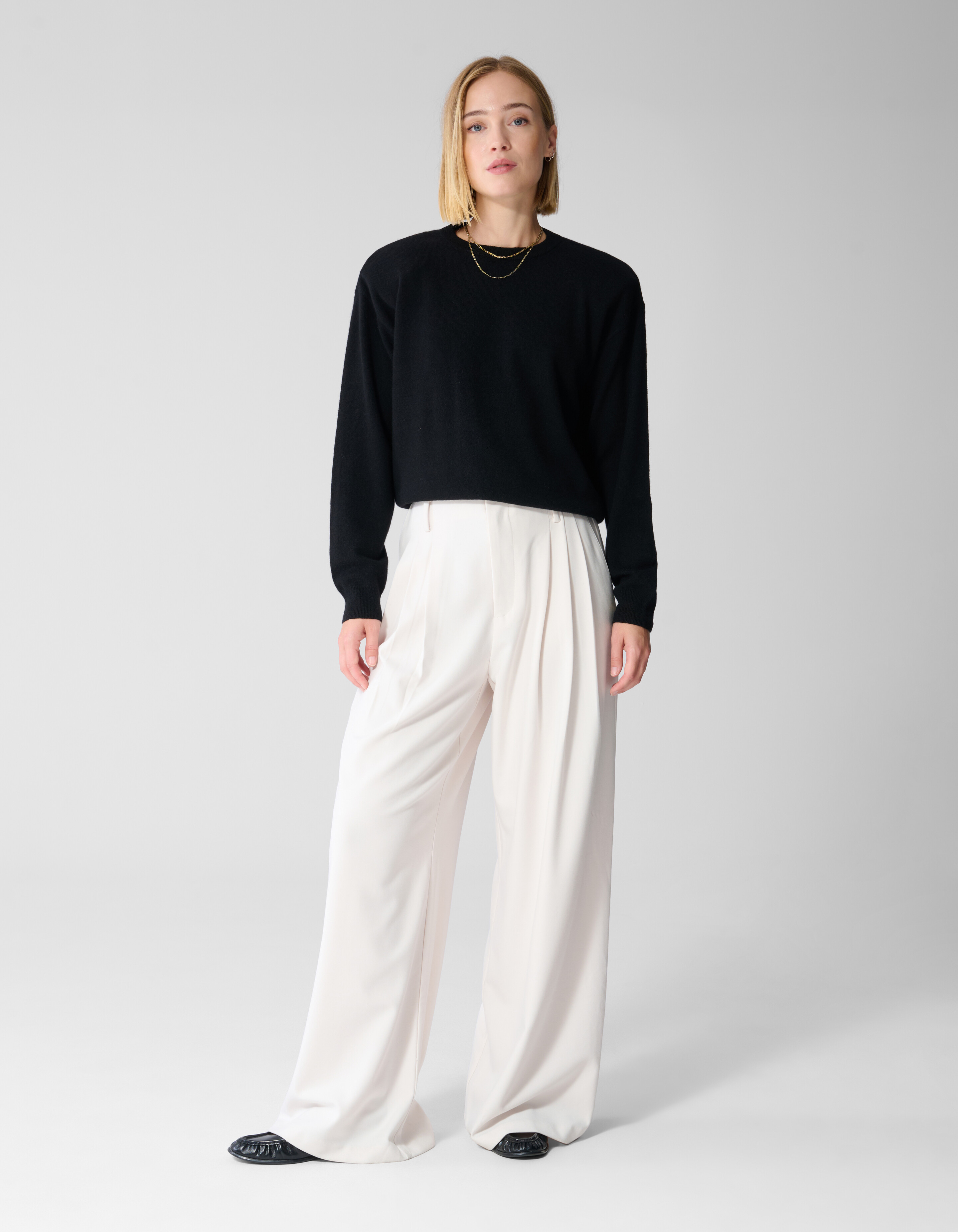 Wide-Leg-Hose Offwhite By Lonneke SHOEBY WOMEN