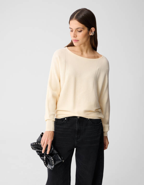 Übergroßer Pullover Off White SHOEBY WOMEN