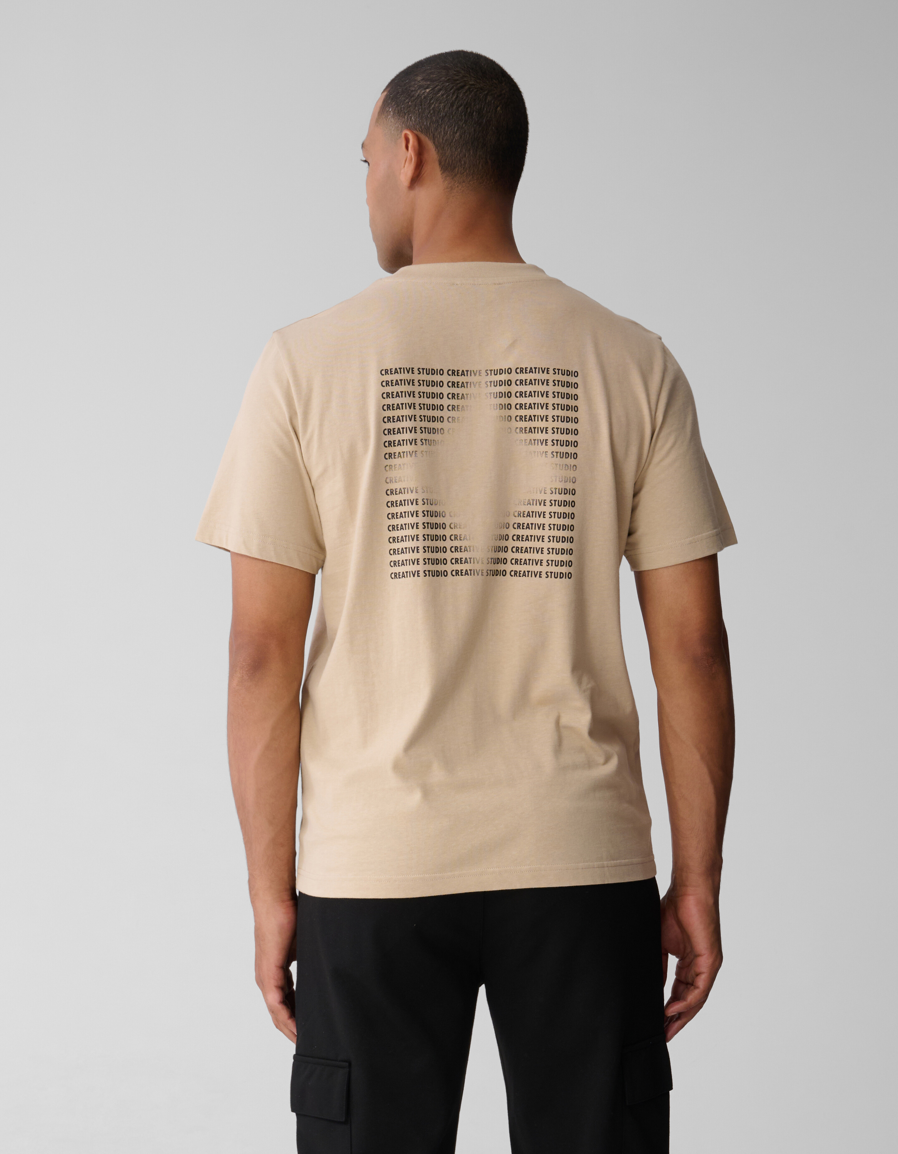 Text Kunstwerk T-shirt Sand SHOEBY MEN