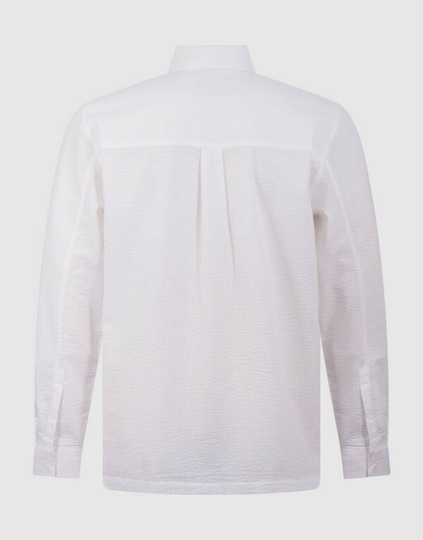 Seersucker Hemd Wei&szlig; SHOEBY MEN