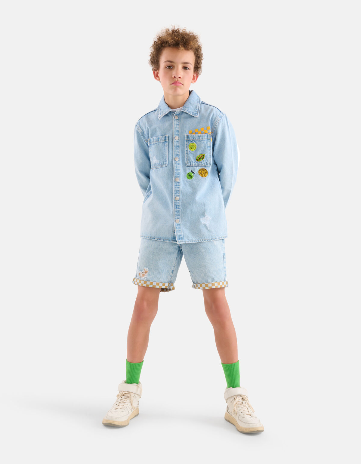 Kunstwerk Denim Overshirt Bleached By Dylan SHOEBY BOYS