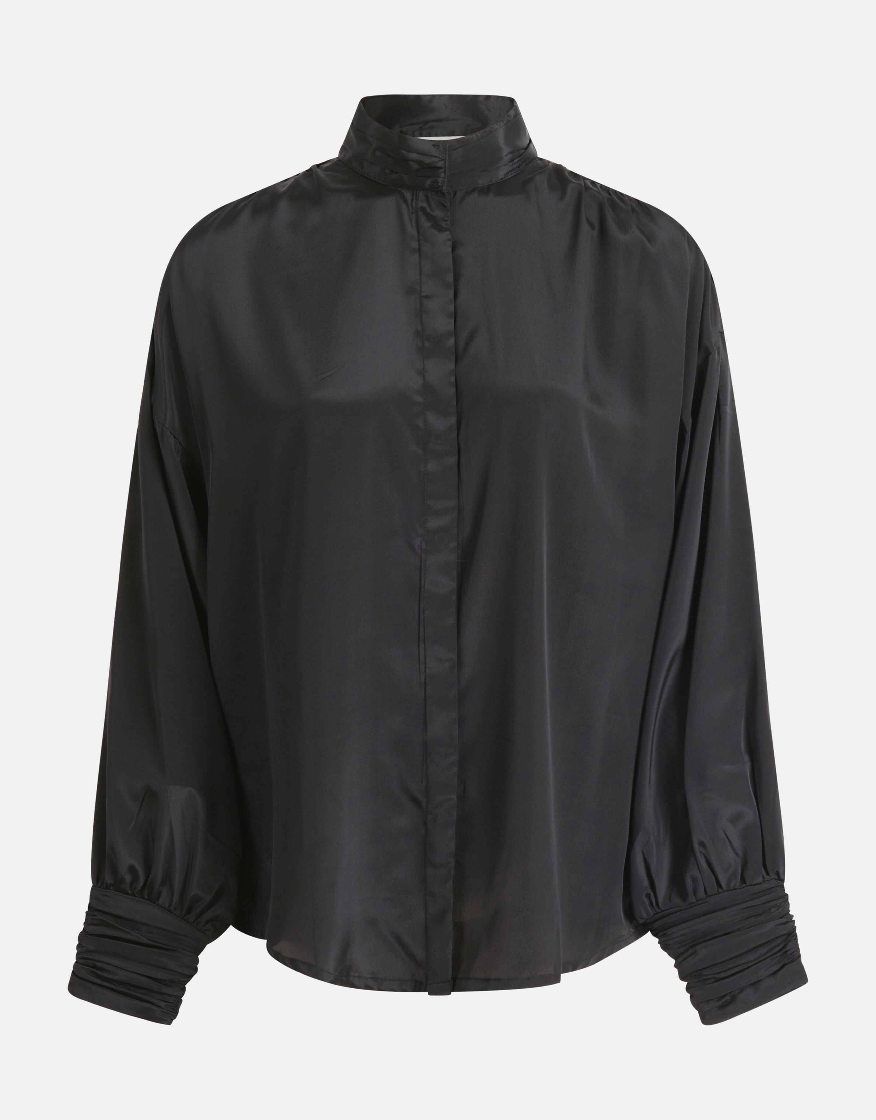 Satinbluse Schwarz SHOEBY WOMEN