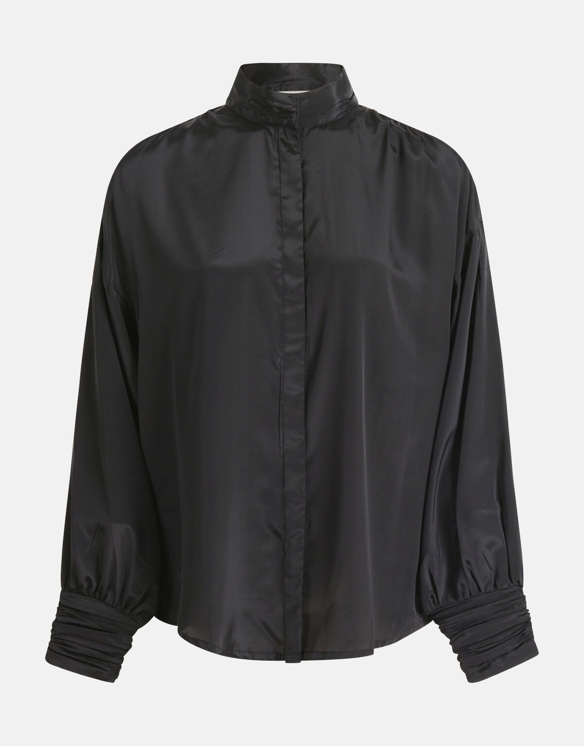 Satinbluse Schwarz SHOEBY WOMEN