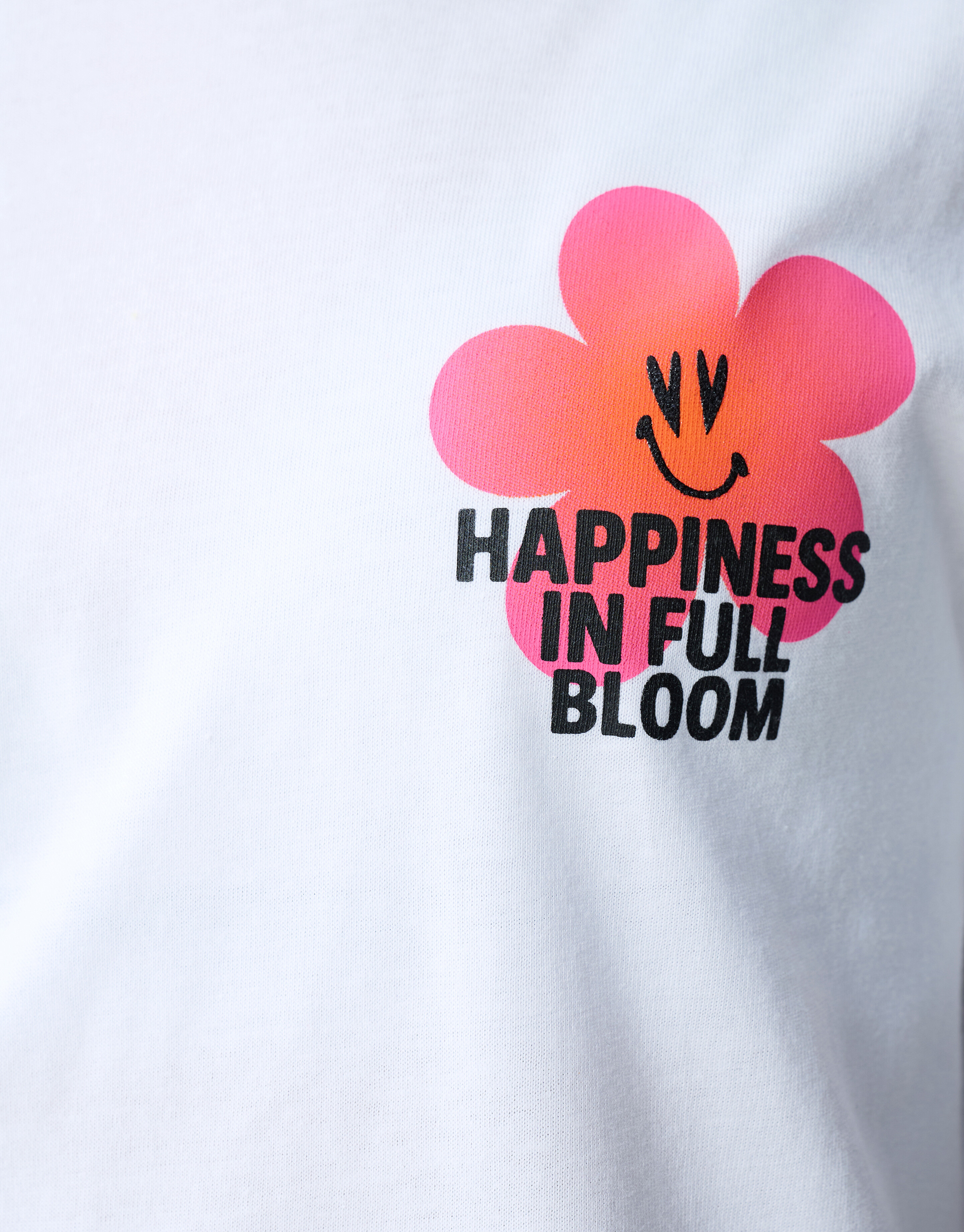Happiness Artwork T-Shirt Wei&szlig; SHOEBY GIRLS