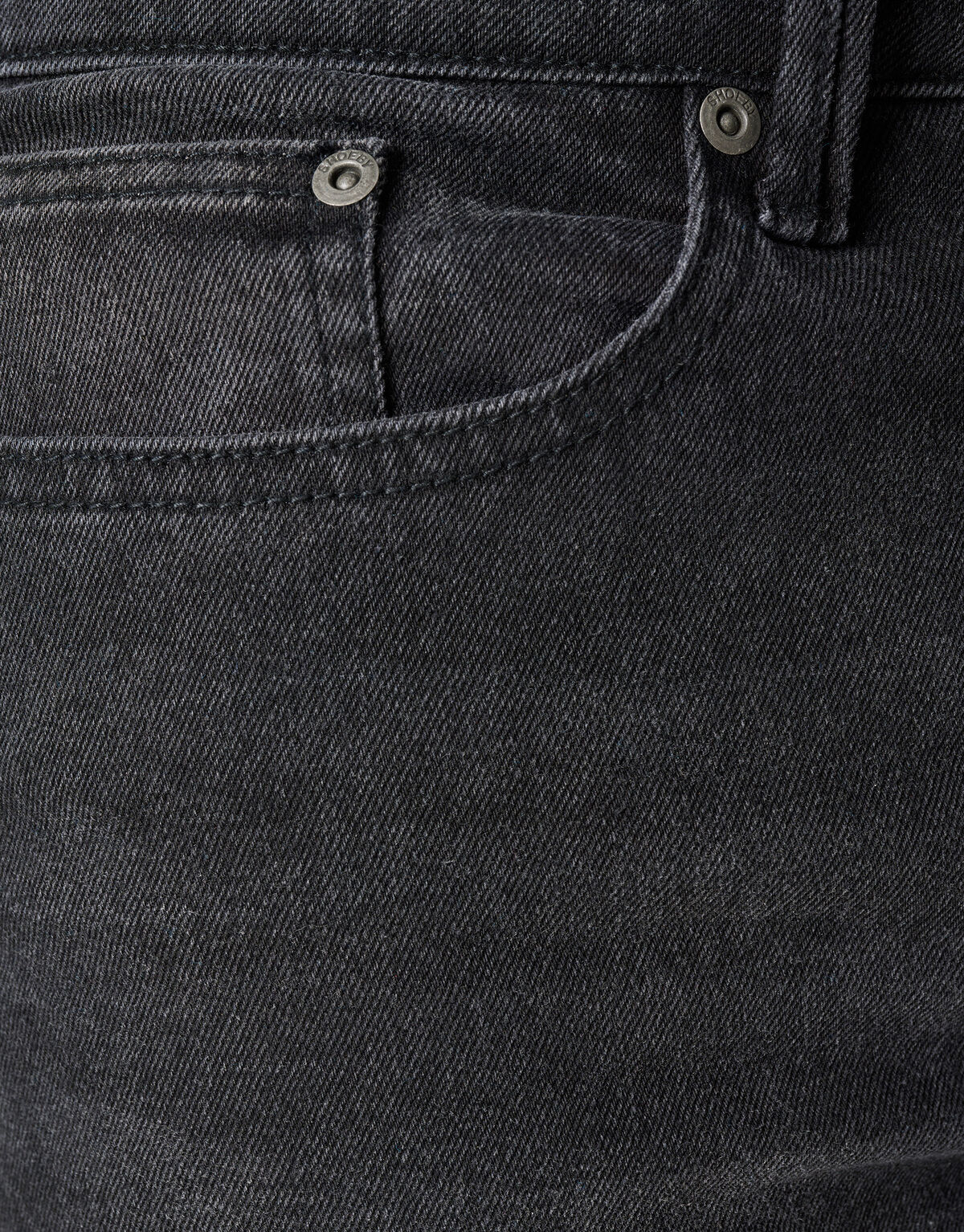Gewaschene Tapered Jeans Schwarz L32 SHOEBY MEN