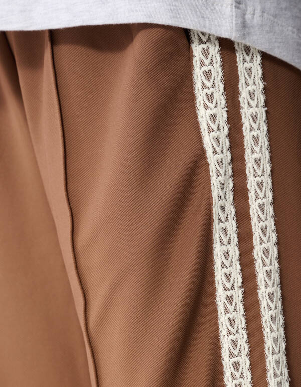 Sportliche Hose mit weitem Bein, Braun SHOEBY GIRLS