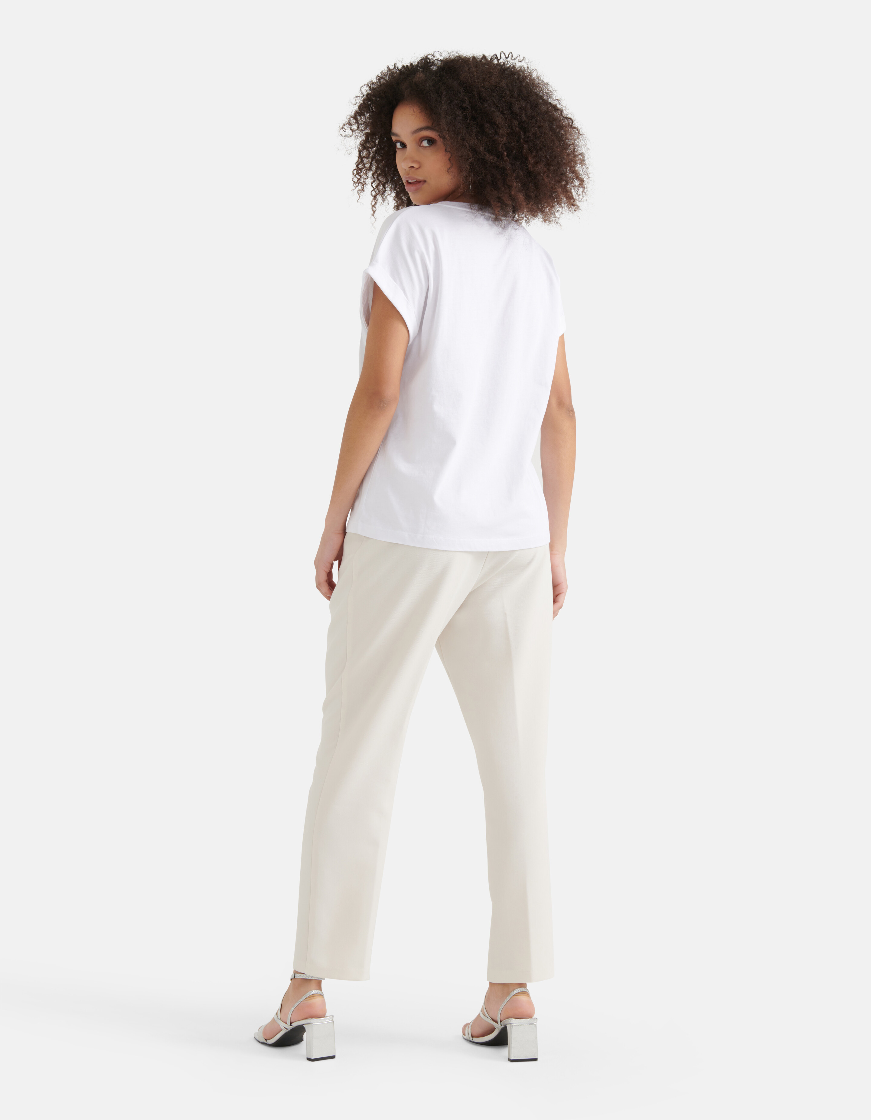 Bedrucktes T-shirt Weiß SHOEBY WOMEN