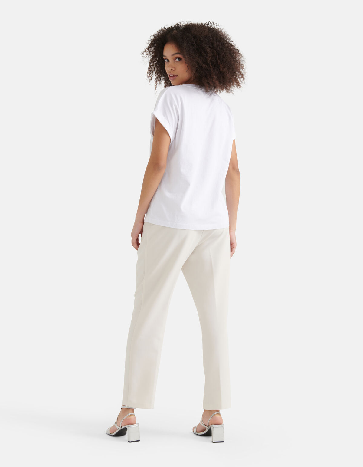 Bedrucktes T-shirt Weiß SHOEBY WOMEN