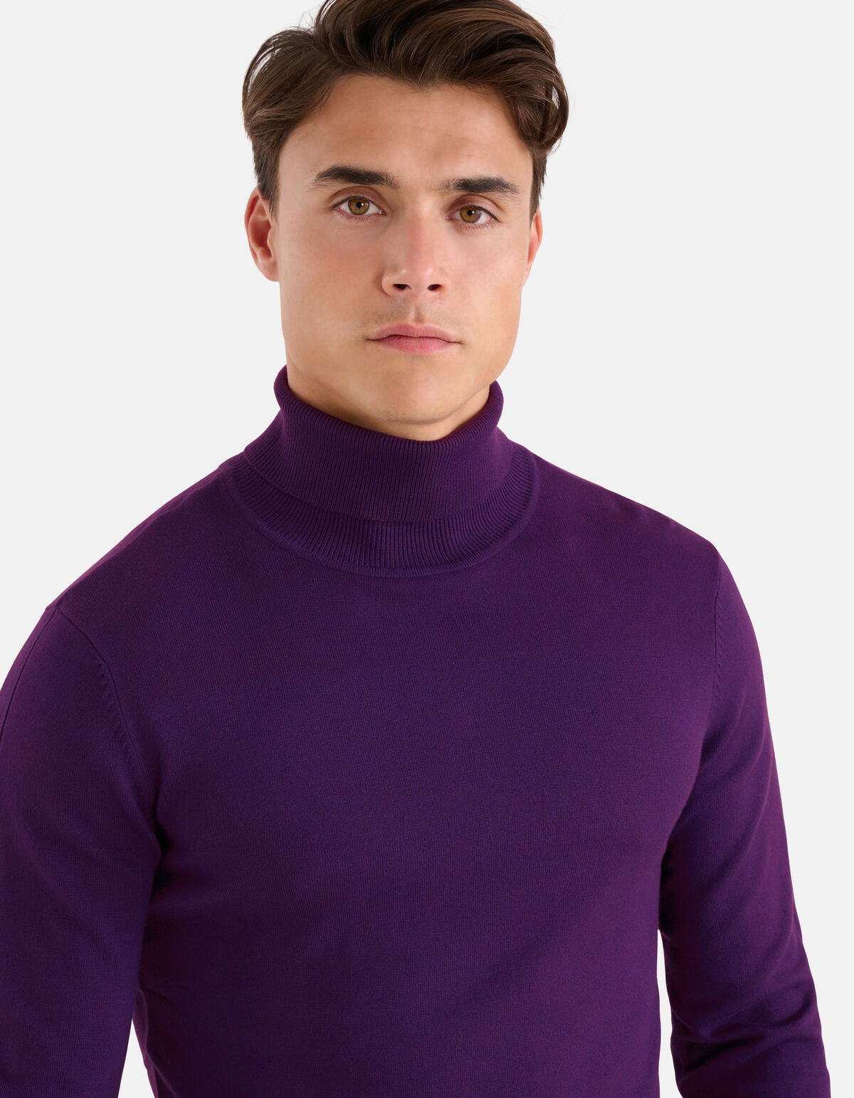 Rollkragenpullover Lila SHOEBY MEN