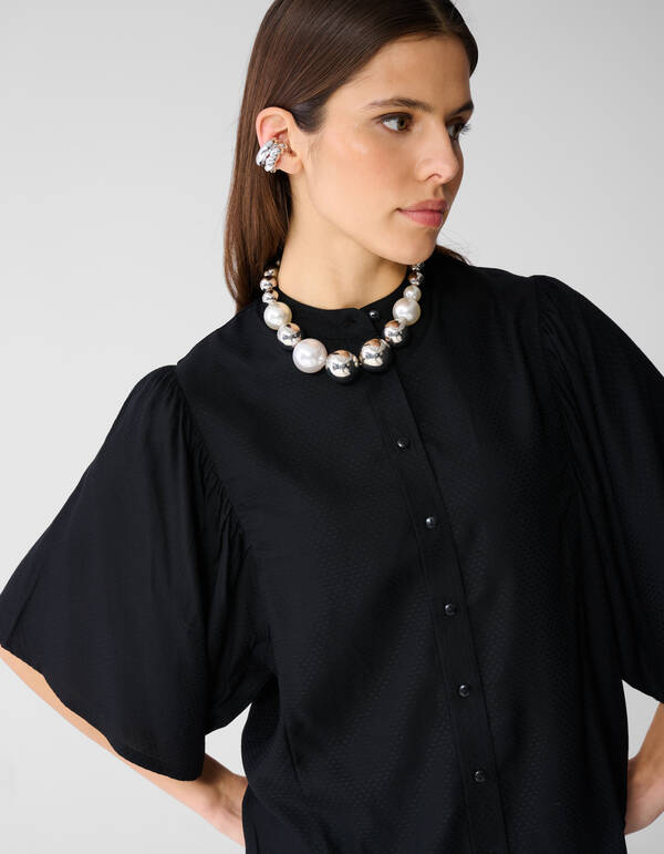 Flie&szlig;endes Top Schwarz SHOEBY WOMEN