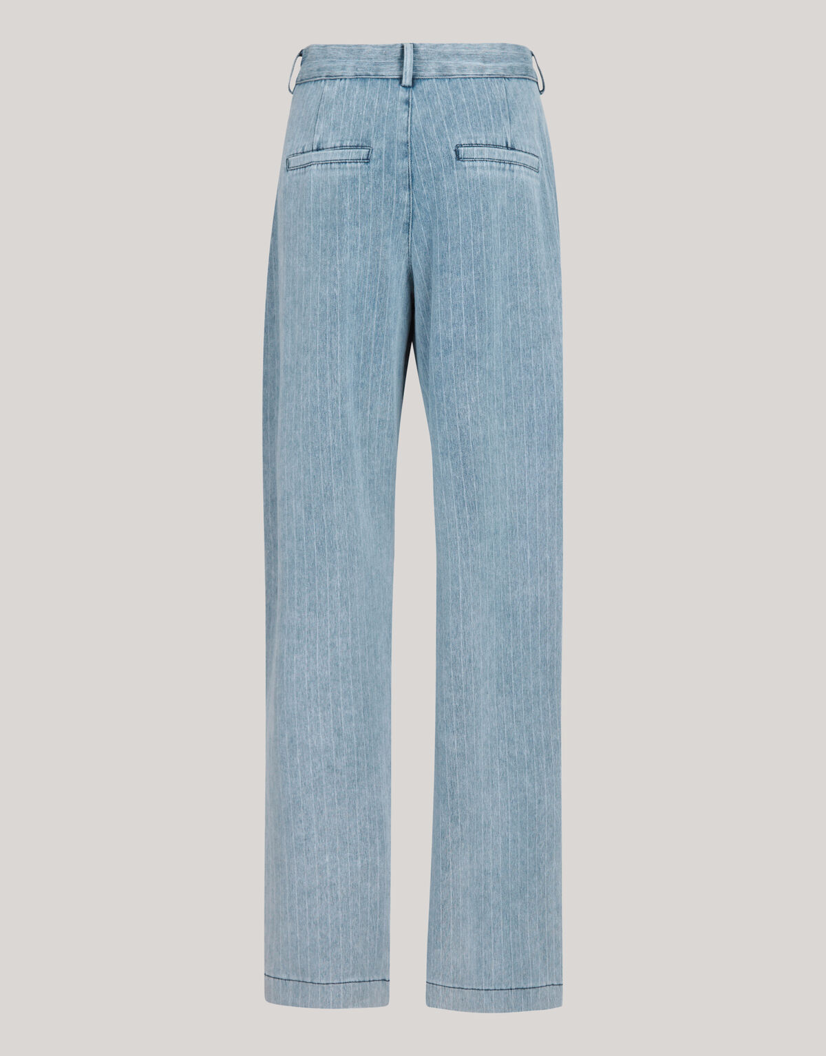 Pinstripe Loose Fit Jeans Lichtblauw L34 SHOEBY WOMEN