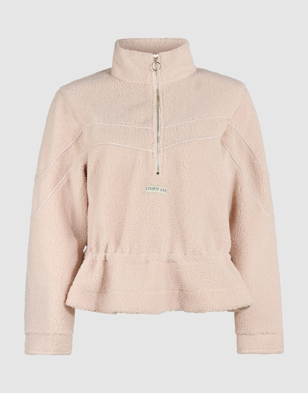 Teddy Peplum Pullover Ecru SHOEBY WOMEN