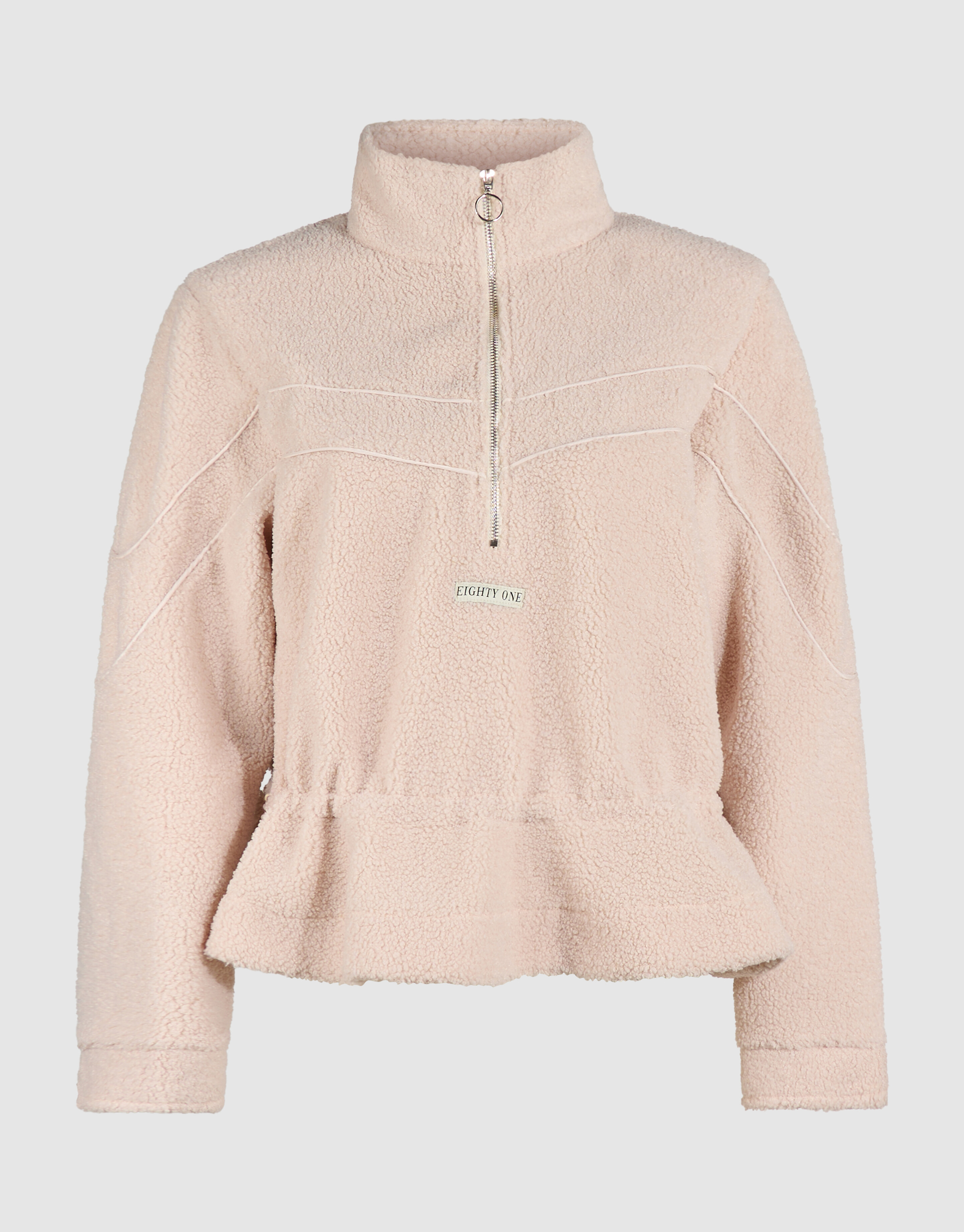 Teddy Peplum Pullover Ecru SHOEBY WOMEN