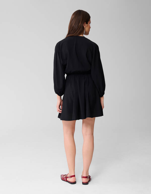 Puff Bow Mini Dress Schwarz SHOEBY WOMEN