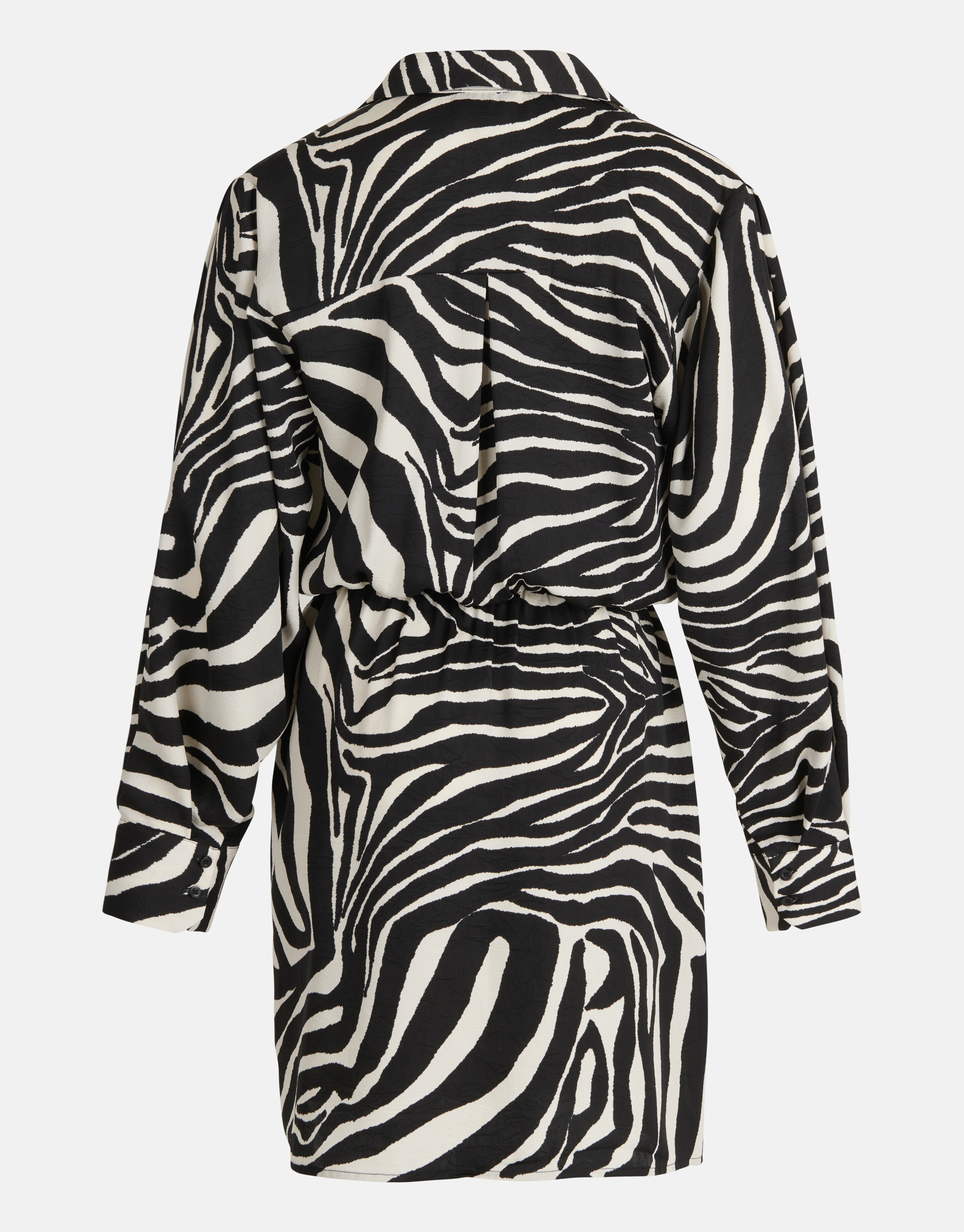 Kleid mit Zebramuster Schwarz/Weiß SHOEBY WOMEN