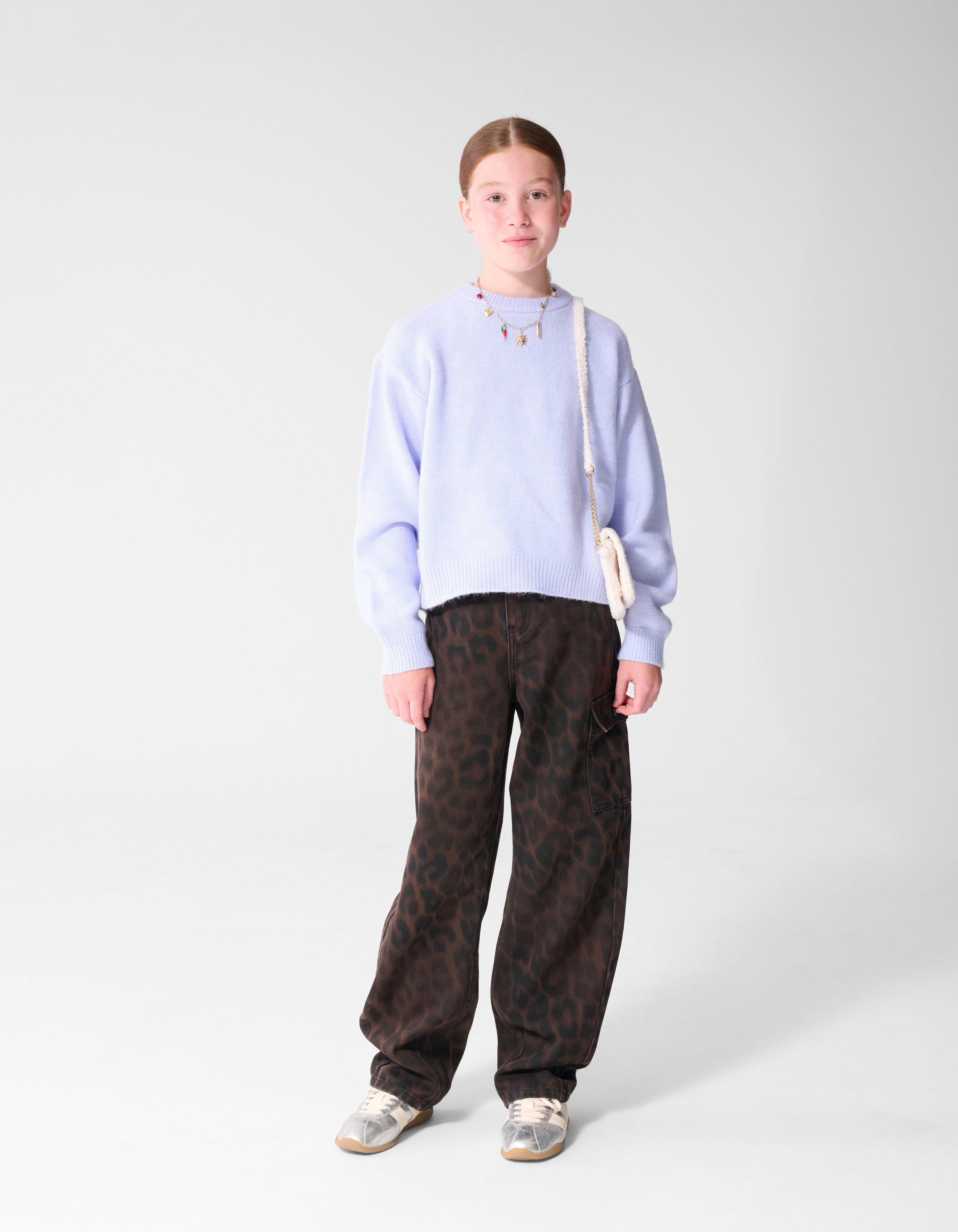 Strickpullover mit Schleife Lila SHOEBY GIRLS