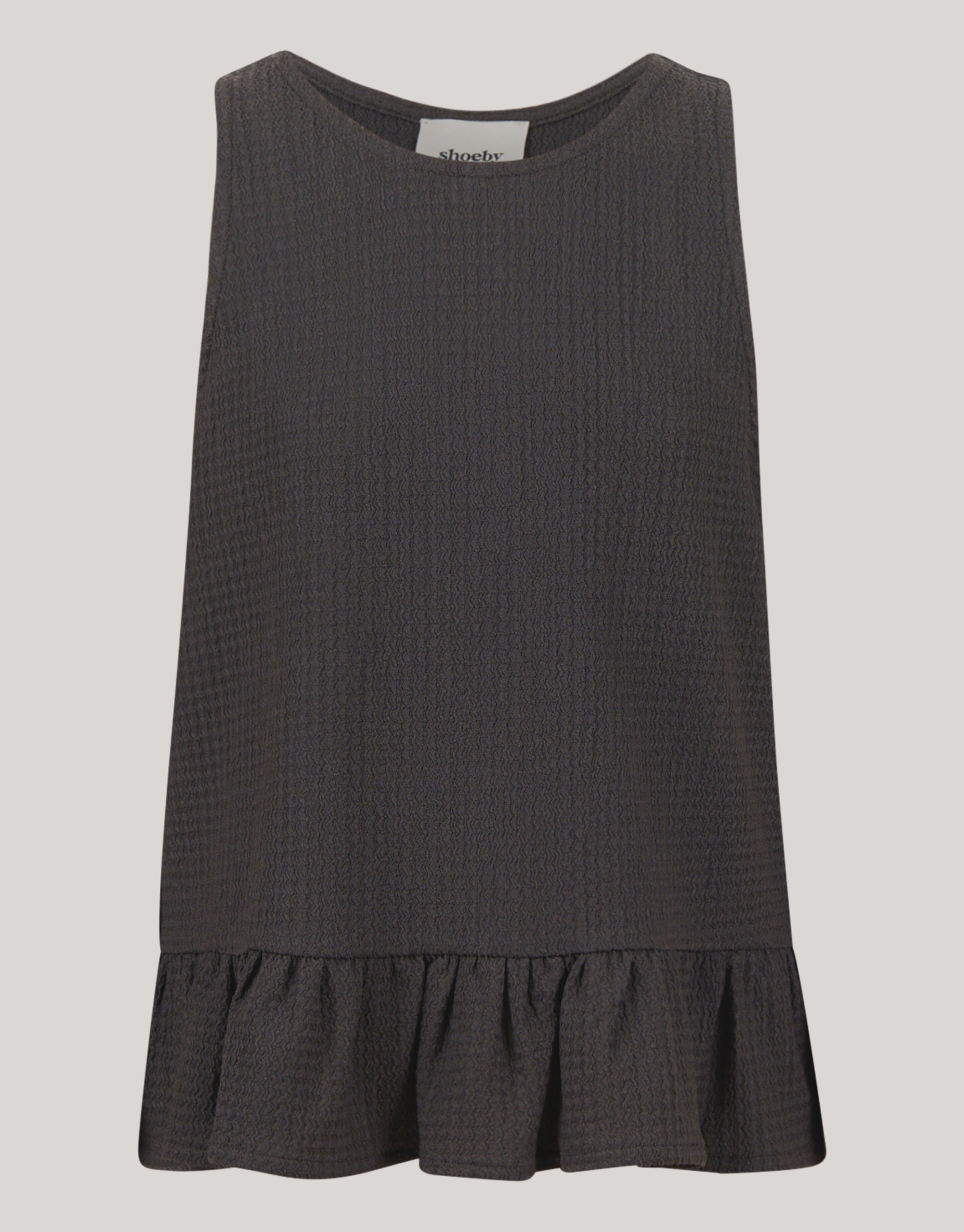 Structuur Singlet Donkergrijs SHOEBY GIRLS
