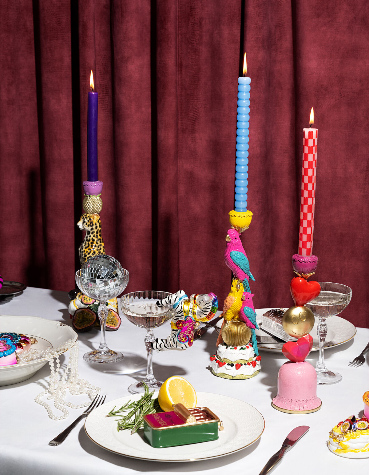 Smiley Kerzenst&auml;nder Rosa von Fred SHOEBY ACCESSOIRES