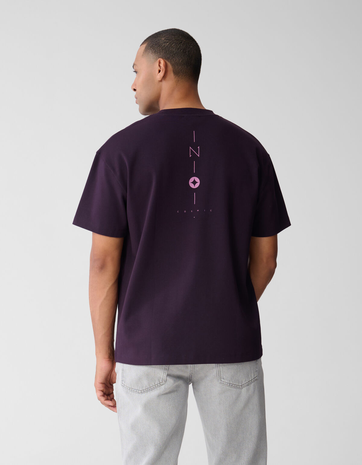 Sparkle Artwork T-Shirt Dunkelrot SHOEBY MEN