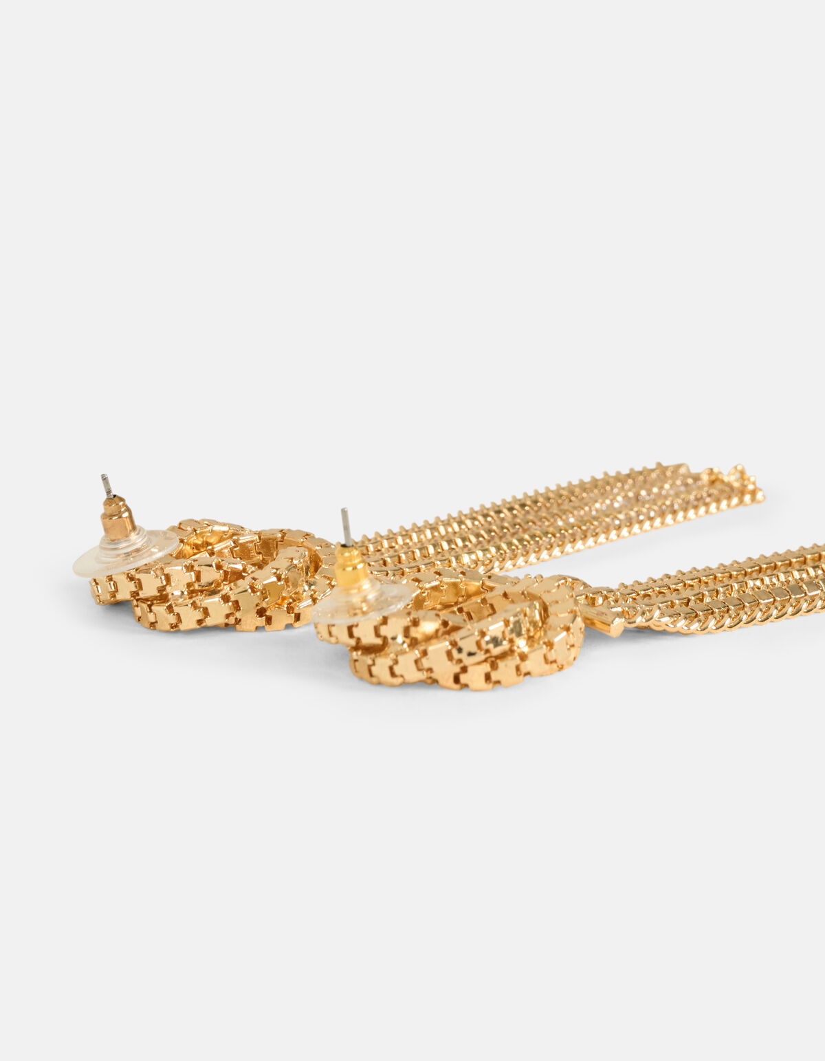 Strassketten-Ohrringe Gold SHOEBY ACCESSOIRES